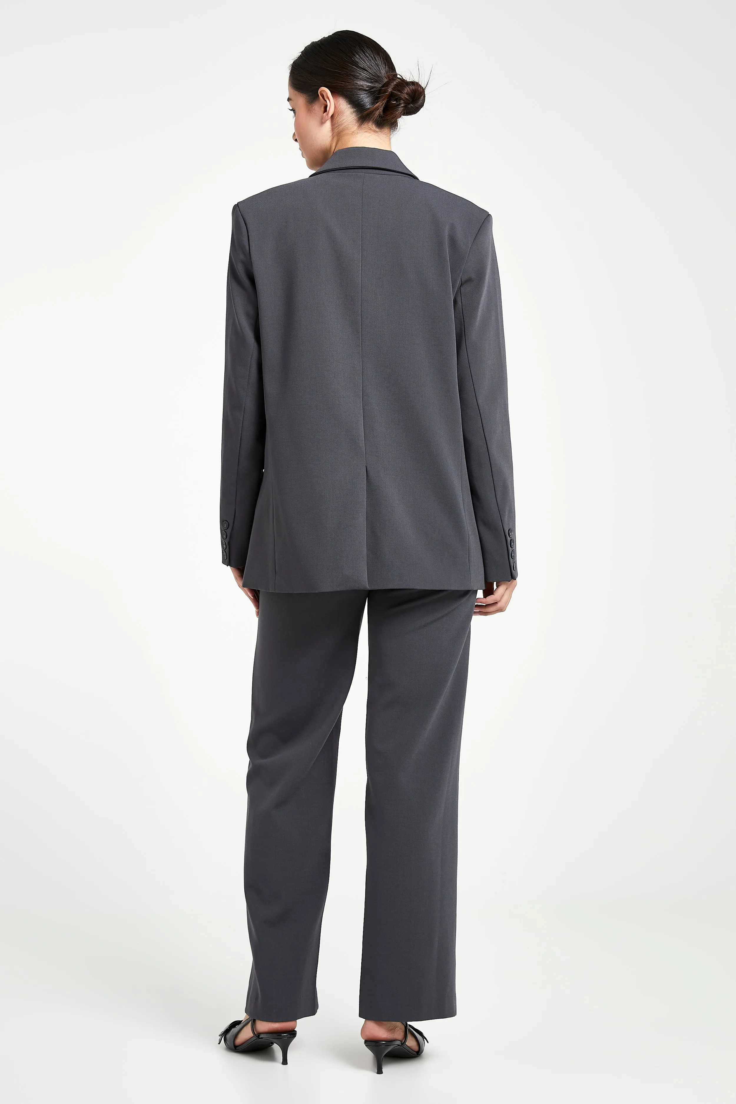 Relaxed Single Breasted Blazer - Midnight Blue sold by Because of Alice product image thumbnail 3