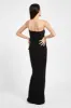 Crochet Knit Strapless Top - Black sold by Because of Alice