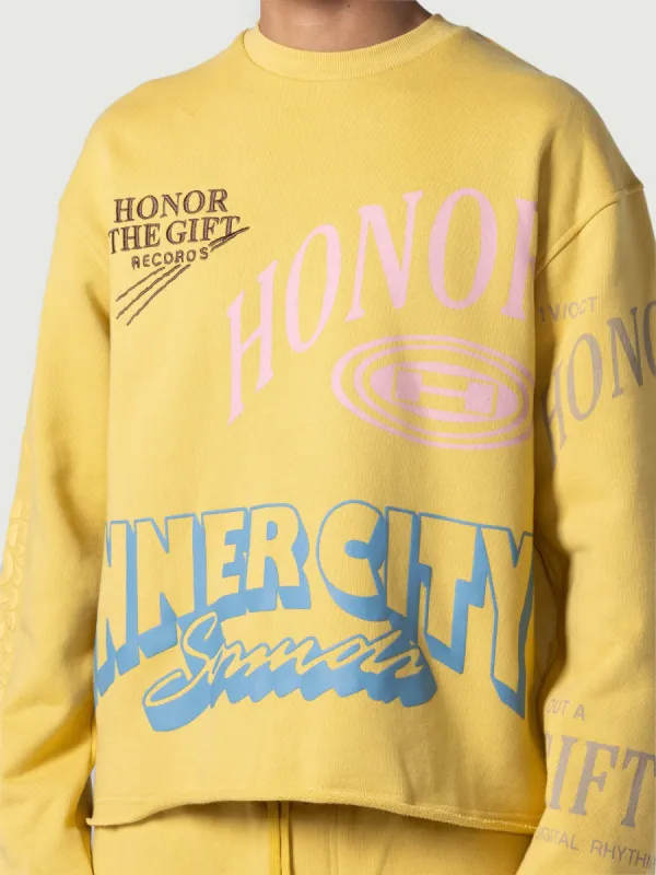 Studio Crewneck 2.0 - Yellow sold by Honor the Gift
