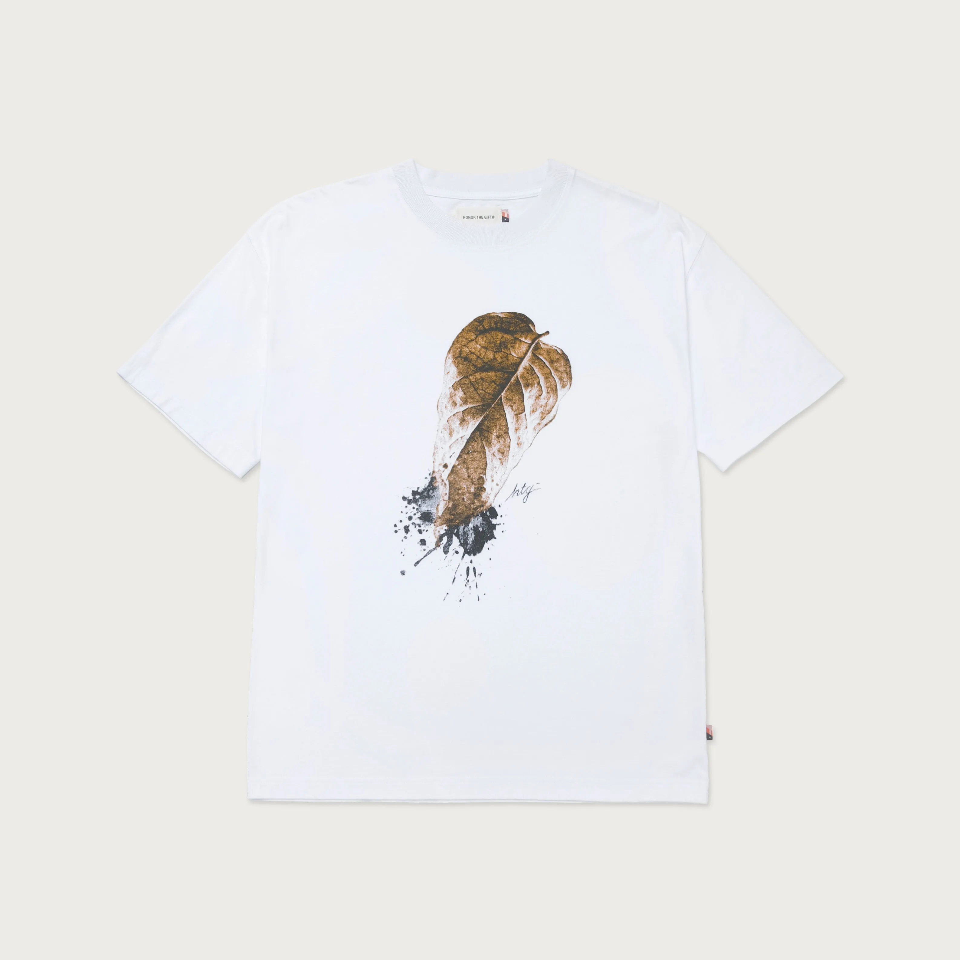HTG® Leaf T-Shirt - White sold by Honor the Gift