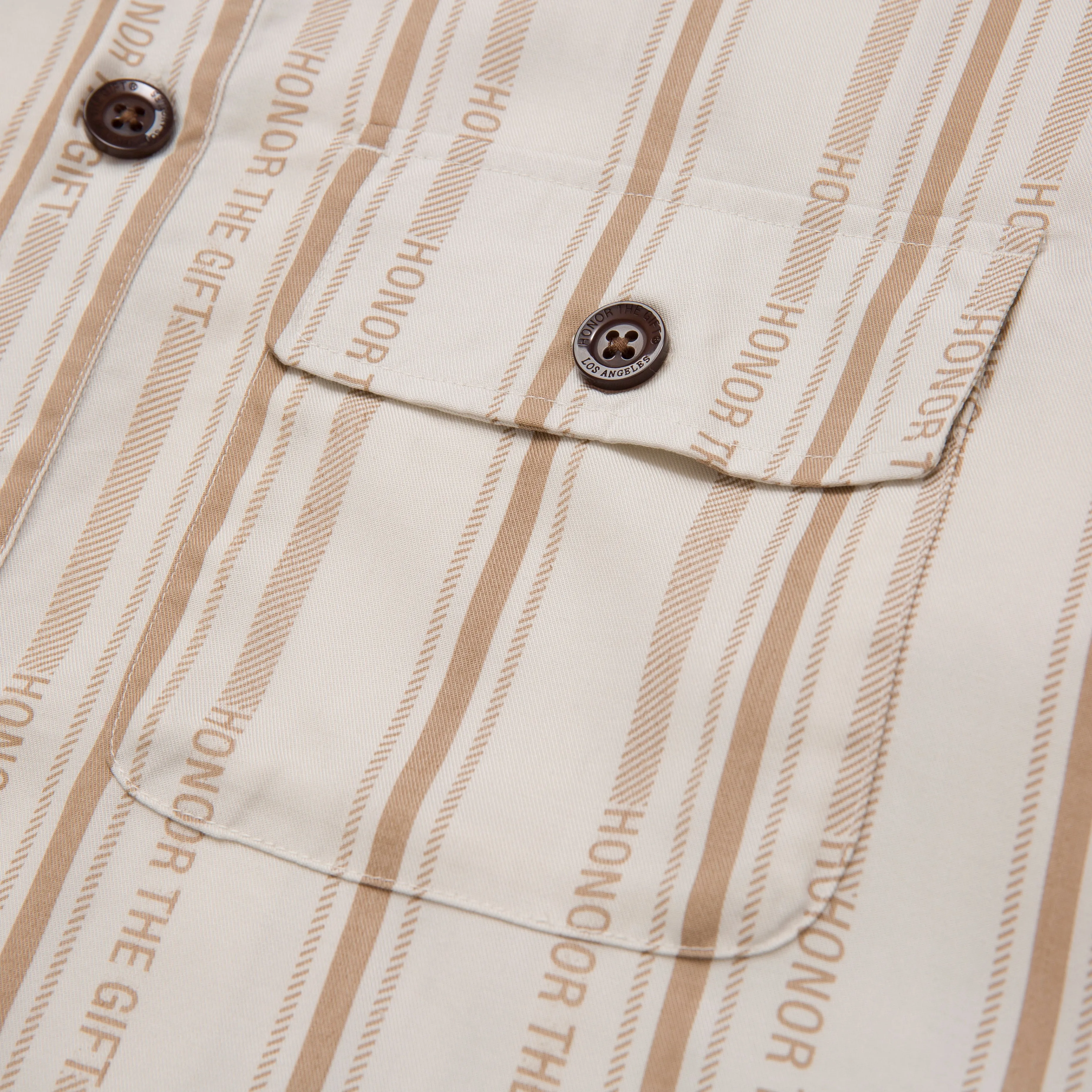 Honor Stripe Button Up - Bone sold by Honor the Gift product image thumbnail 5