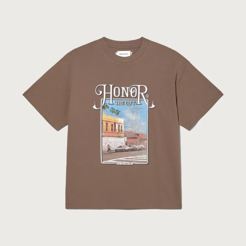 Our Block T-Shirt - Brown sold by Honor the Gift