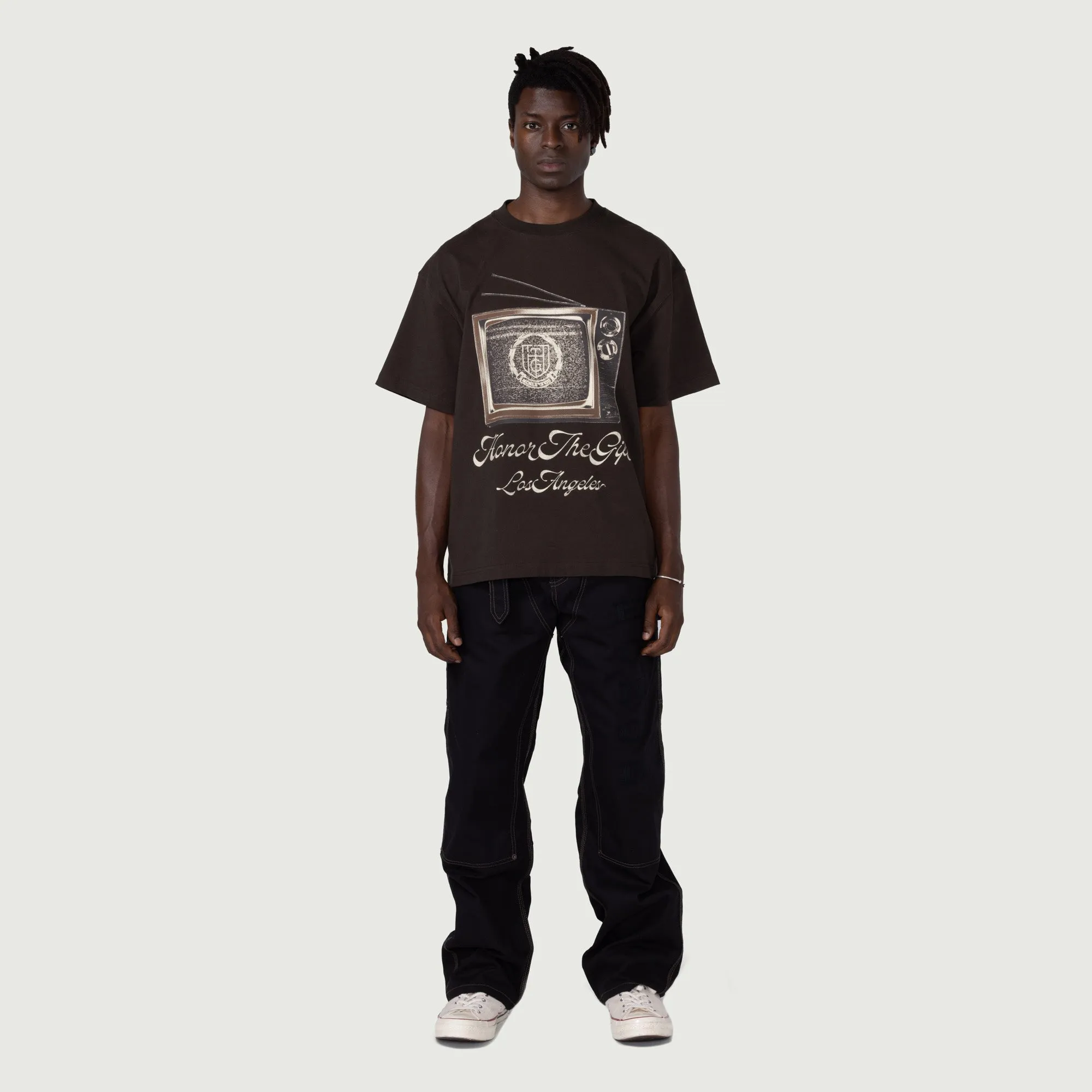 HTG® TV T-Shirt - Black sold by Honor the Gift product image thumbnail 3