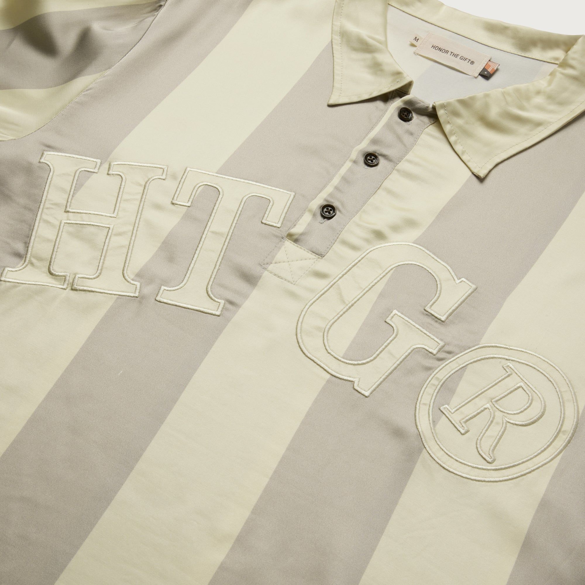 HTG® Stripe Rugby - Grey sold by Honor the Gift product image thumbnail 3
