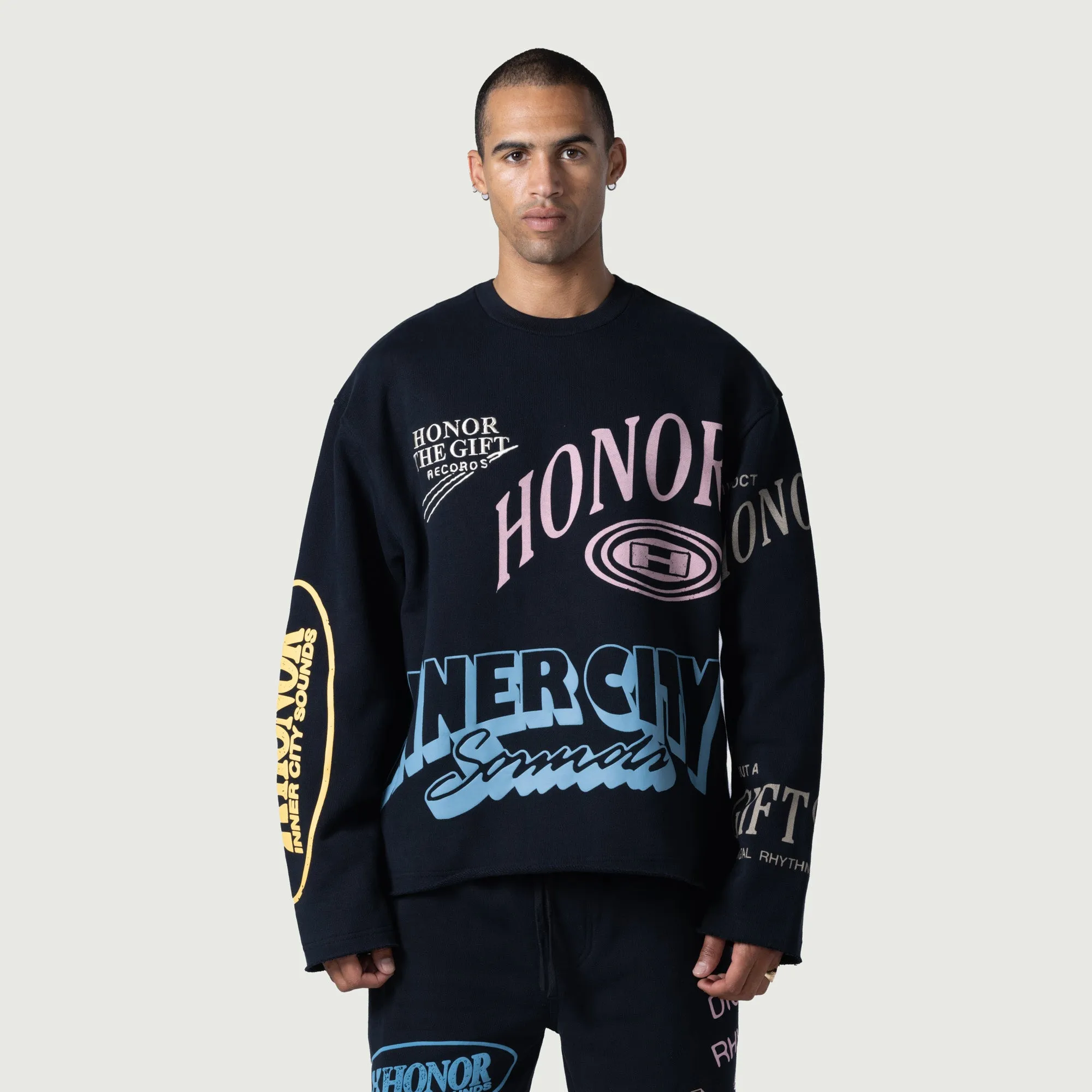 Studio Crewneck 2.0 - Black sold by Honor the Gift product image thumbnail 4