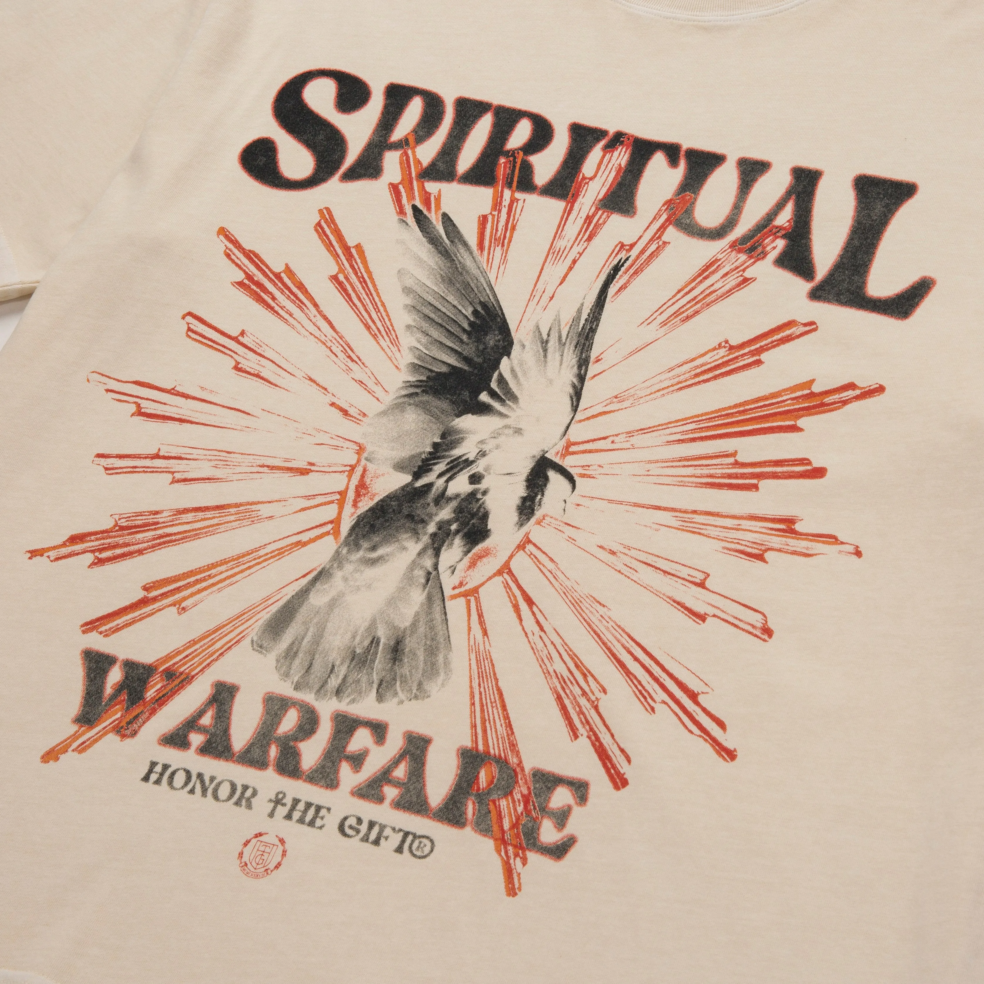 Spiritual Conflict T-Shirt - Bone sold by Honor the Gift product image thumbnail 4