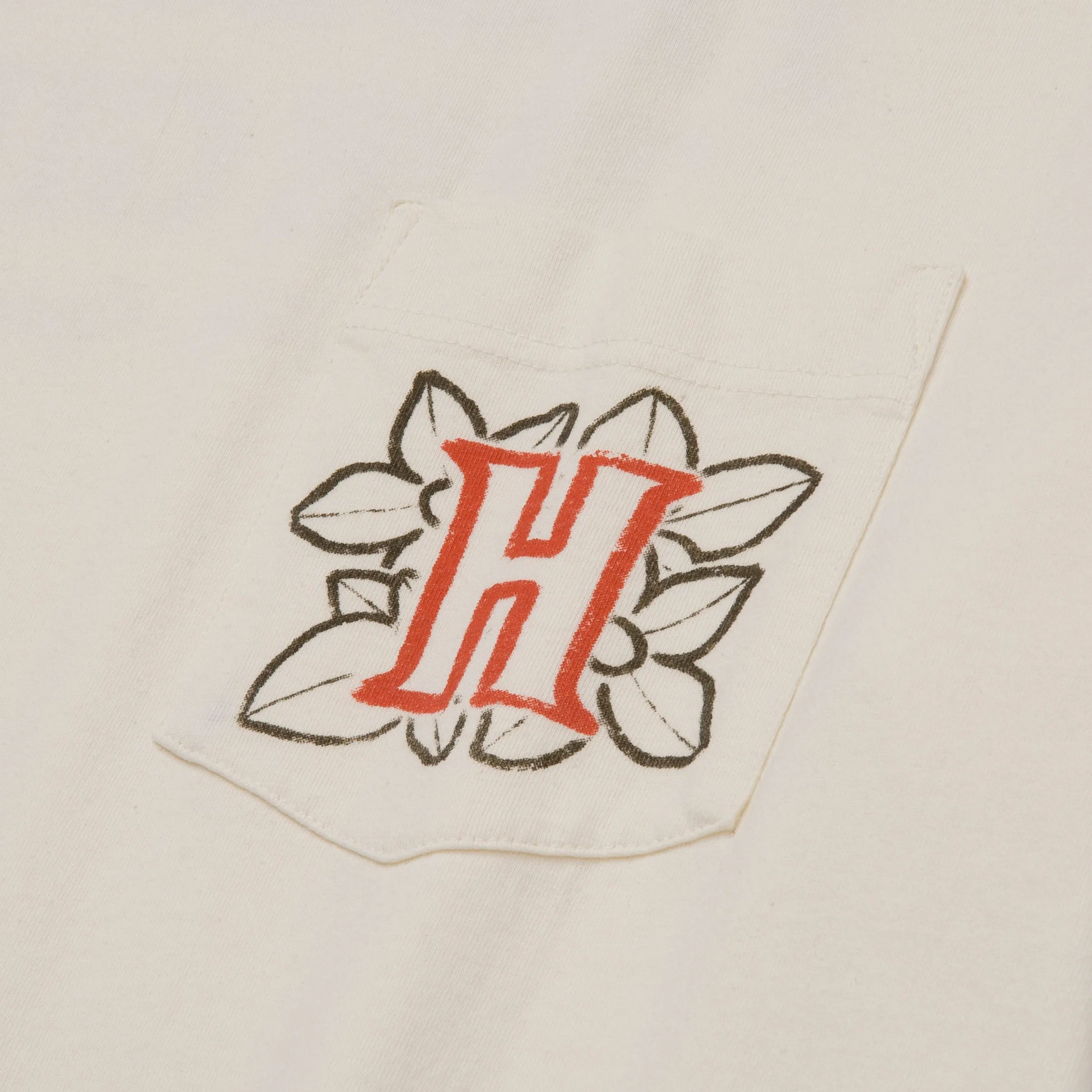 Floral Pocket T-Shirt - Bone sold by Honor the Gift product image thumbnail 4