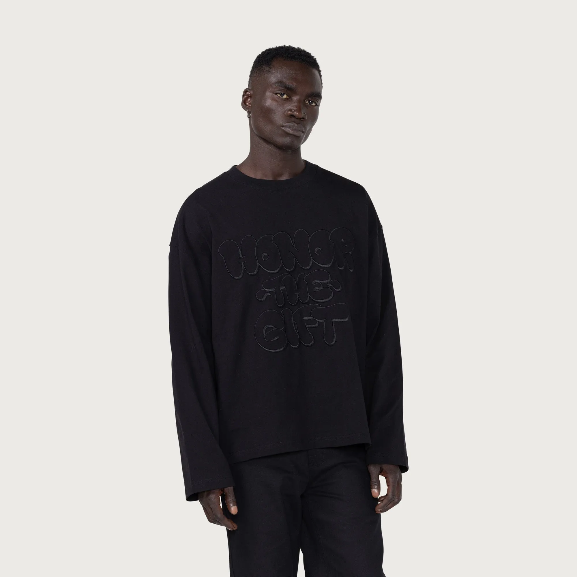 Amp'd Up L/S Tee - Black sold by Honor the Gift product image thumbnail 4