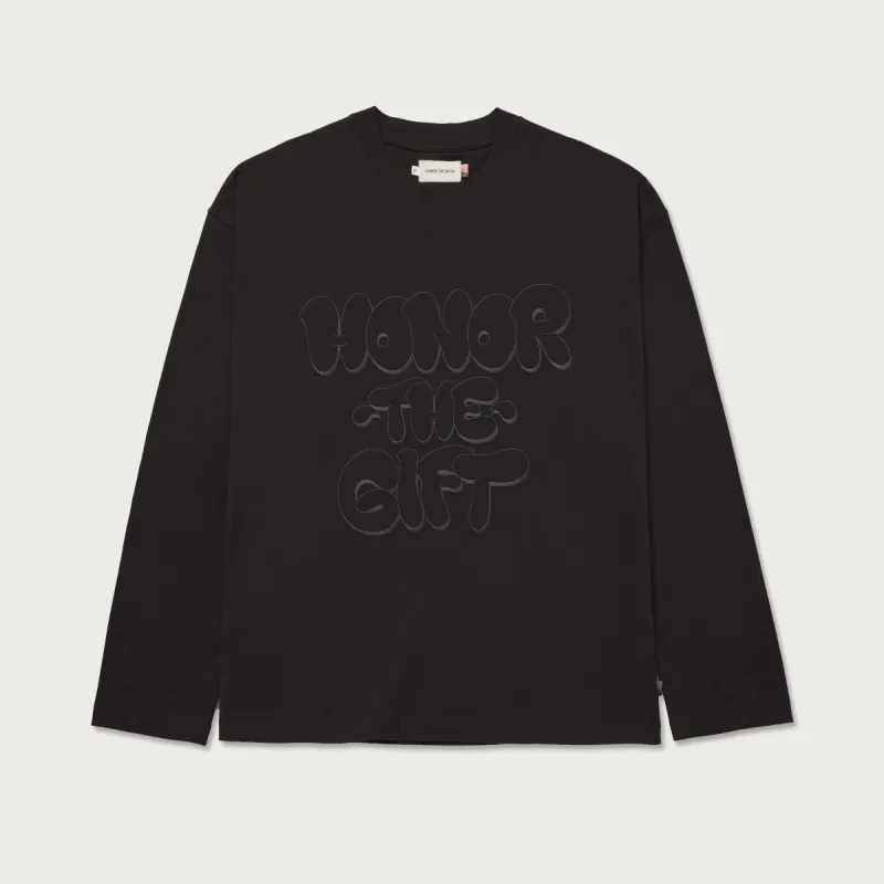 Amp'd Up L/S Tee - Black sold by Honor the Gift