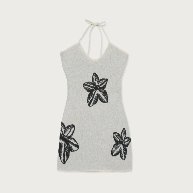 Womens Floral Knit Dress - Cream sold by Honor the Gift