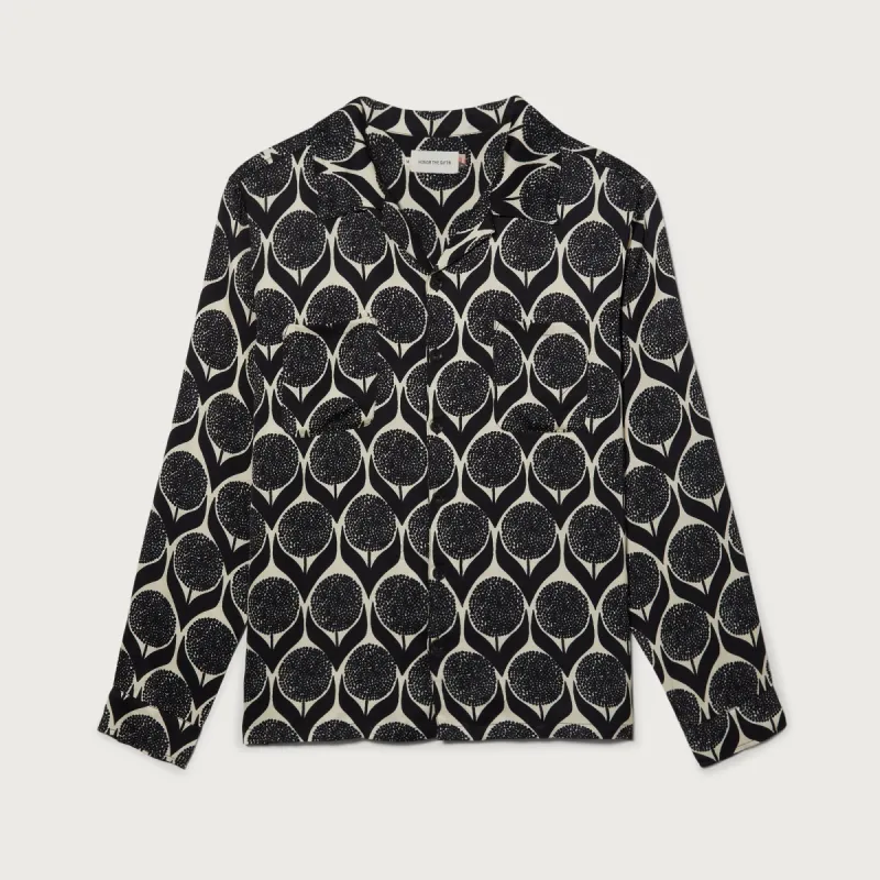 L/S Floral Woven - Black sold by Honor the Gift
