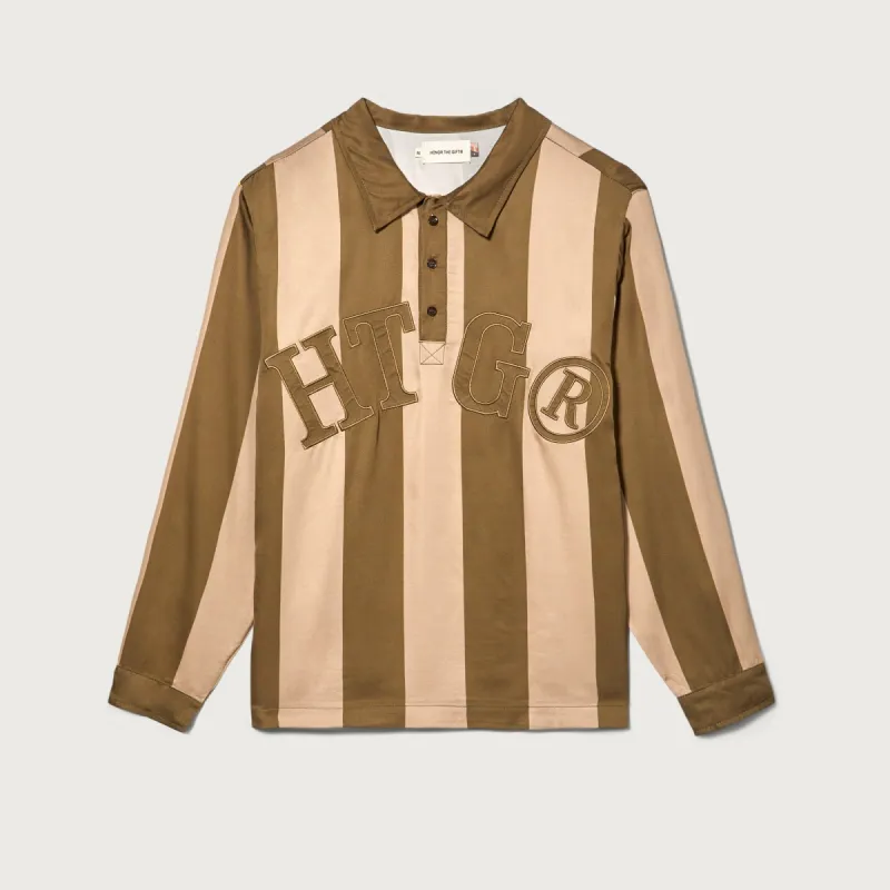 HTG® Stripe Rugby - Olive made by Honor the Gift