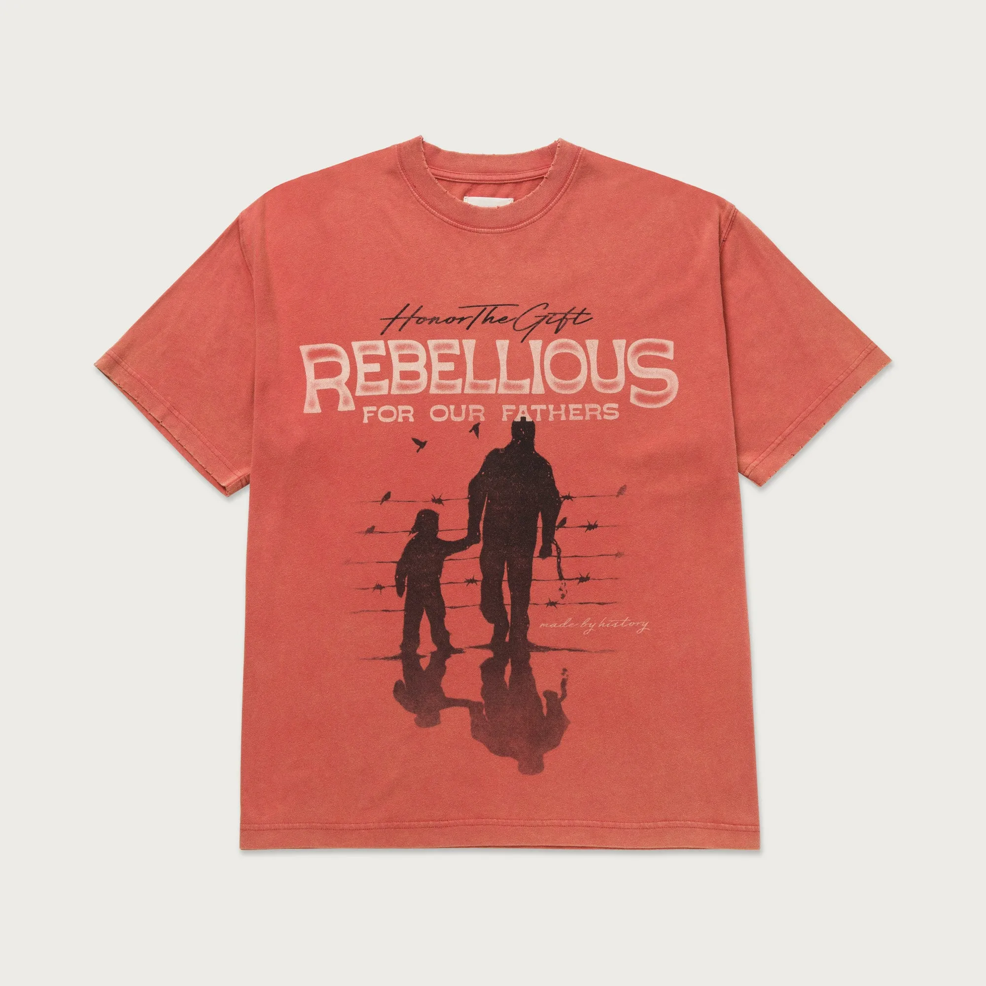 Rebellious For Our Fathers T-Shirt - Brick sold by Honor the Gift