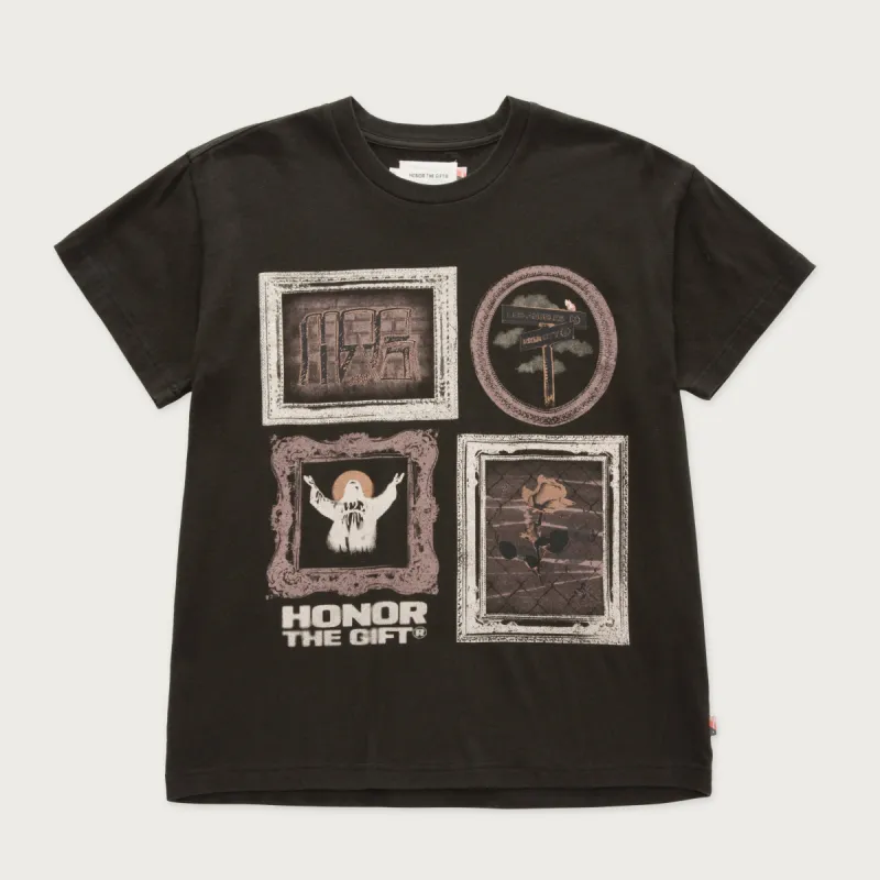 Womens City Frames T-Shirt - Black sold by Honor the Gift