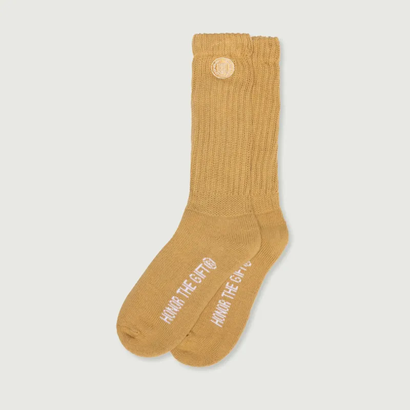 HTG® Loose Knit Sock - Mustard made by Honor the Gift
