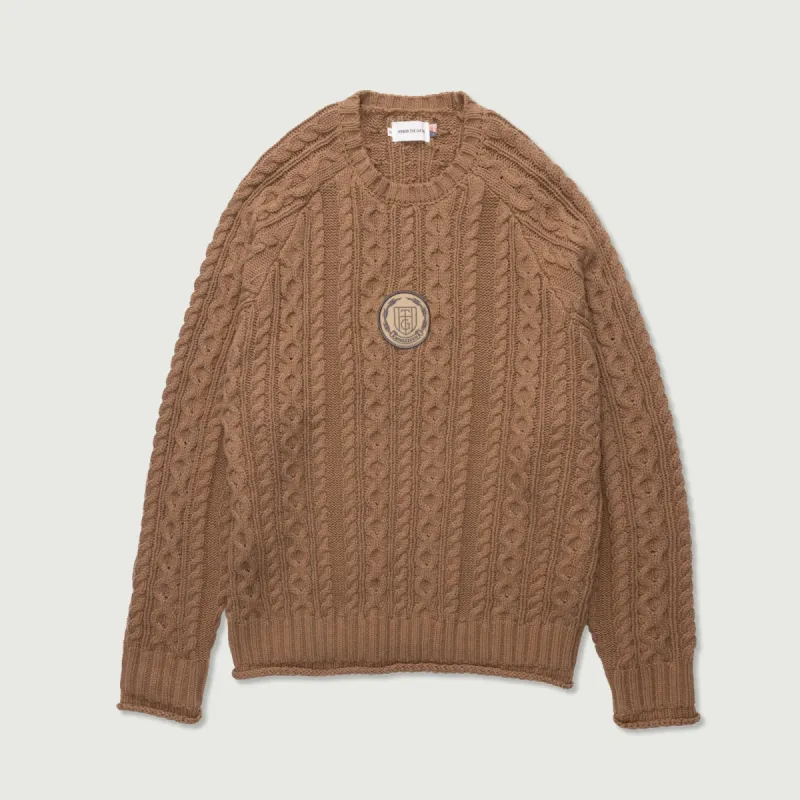 HTG® Cable Knit Jumper - Tan sold by Honor the Gift