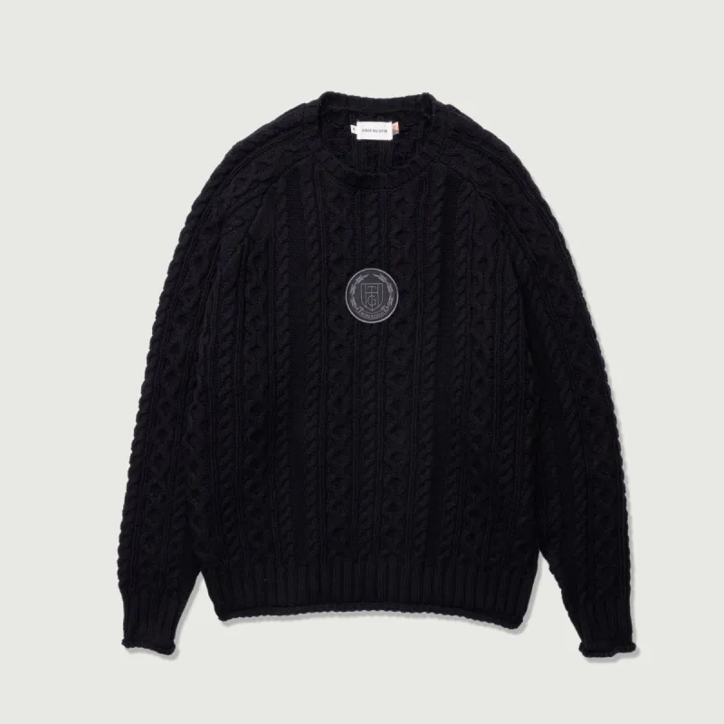 HTG® Cable Knit Jumper - Black sold by Honor the Gift