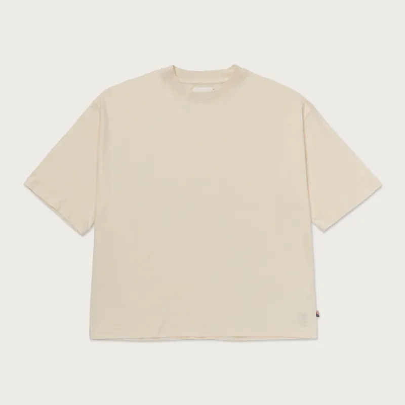 Crest Logo Box Tee - Cream sold by Honor the Gift