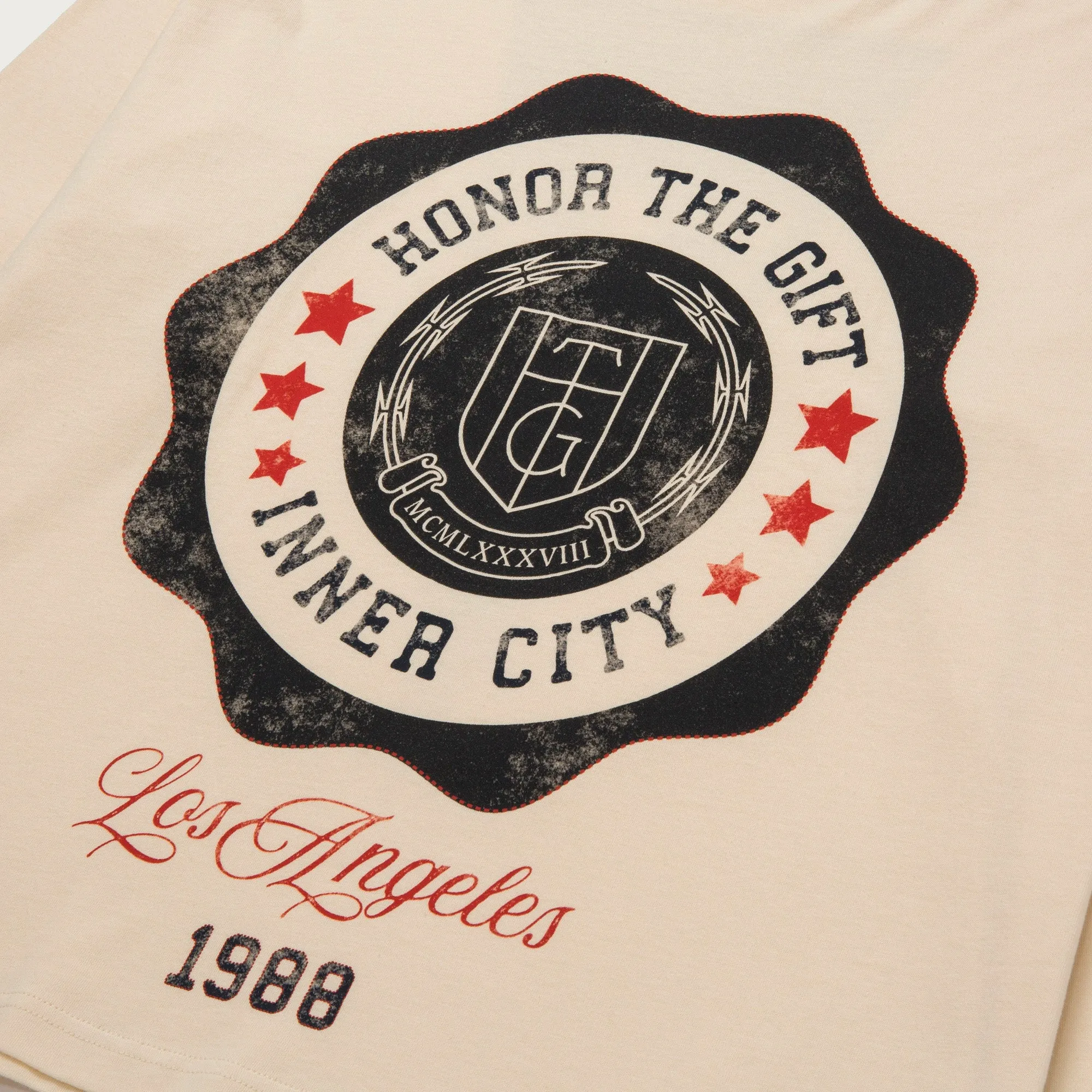HTG® Seal Logo L/S T-Shirt - Bone sold by Honor the Gift product image thumbnail 4