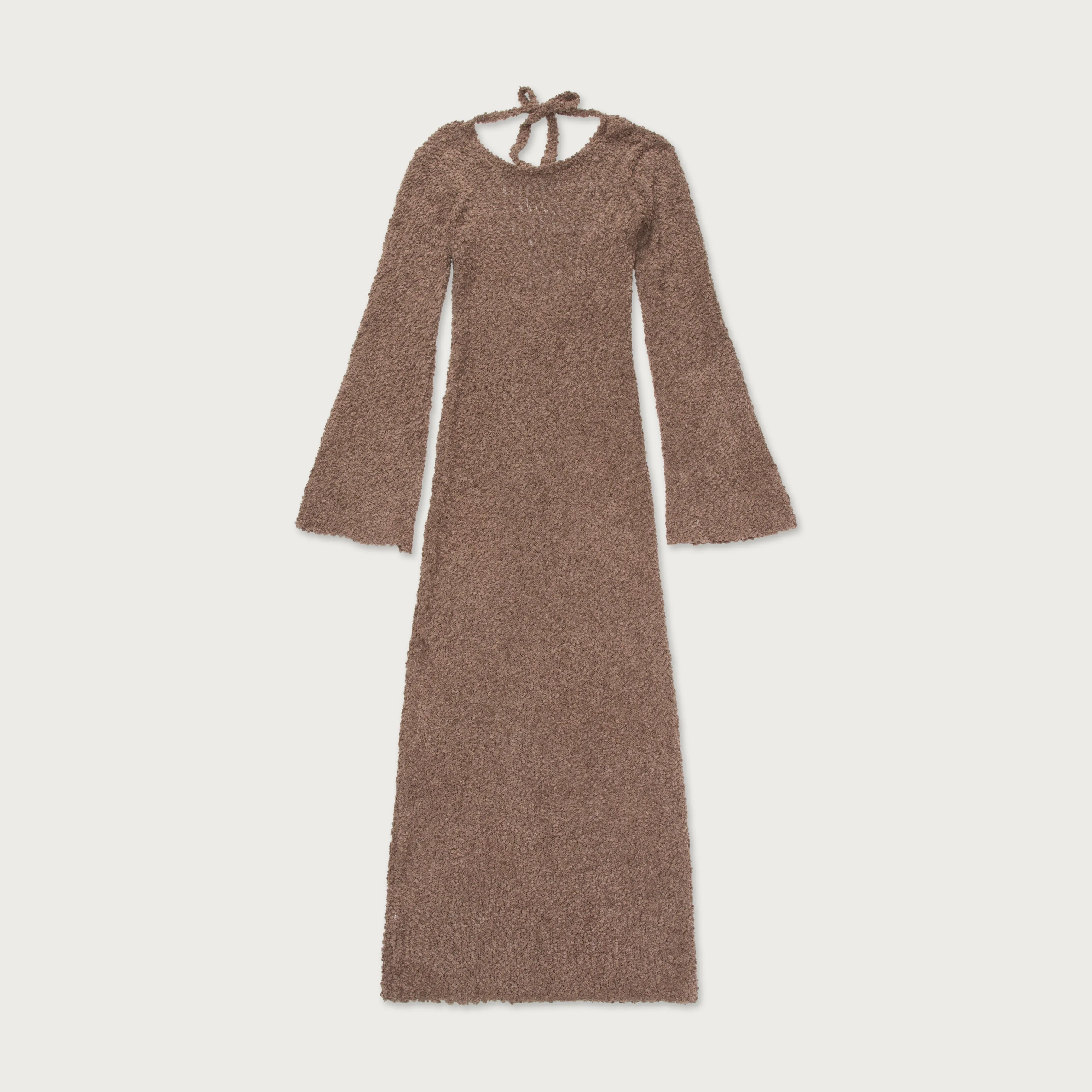 Womens L/S Knit Maxi Dress - Grey sold by Honor the Gift