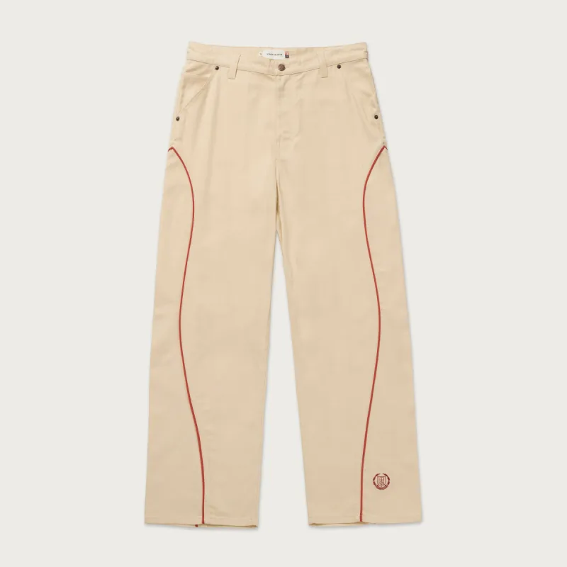 Canvas Piping Pant - Bone sold by Honor the Gift