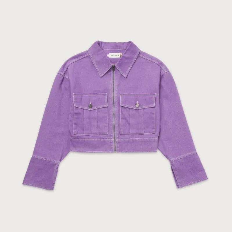 Womens Oversized Workman Jacket - Purple sold by Honor the Gift