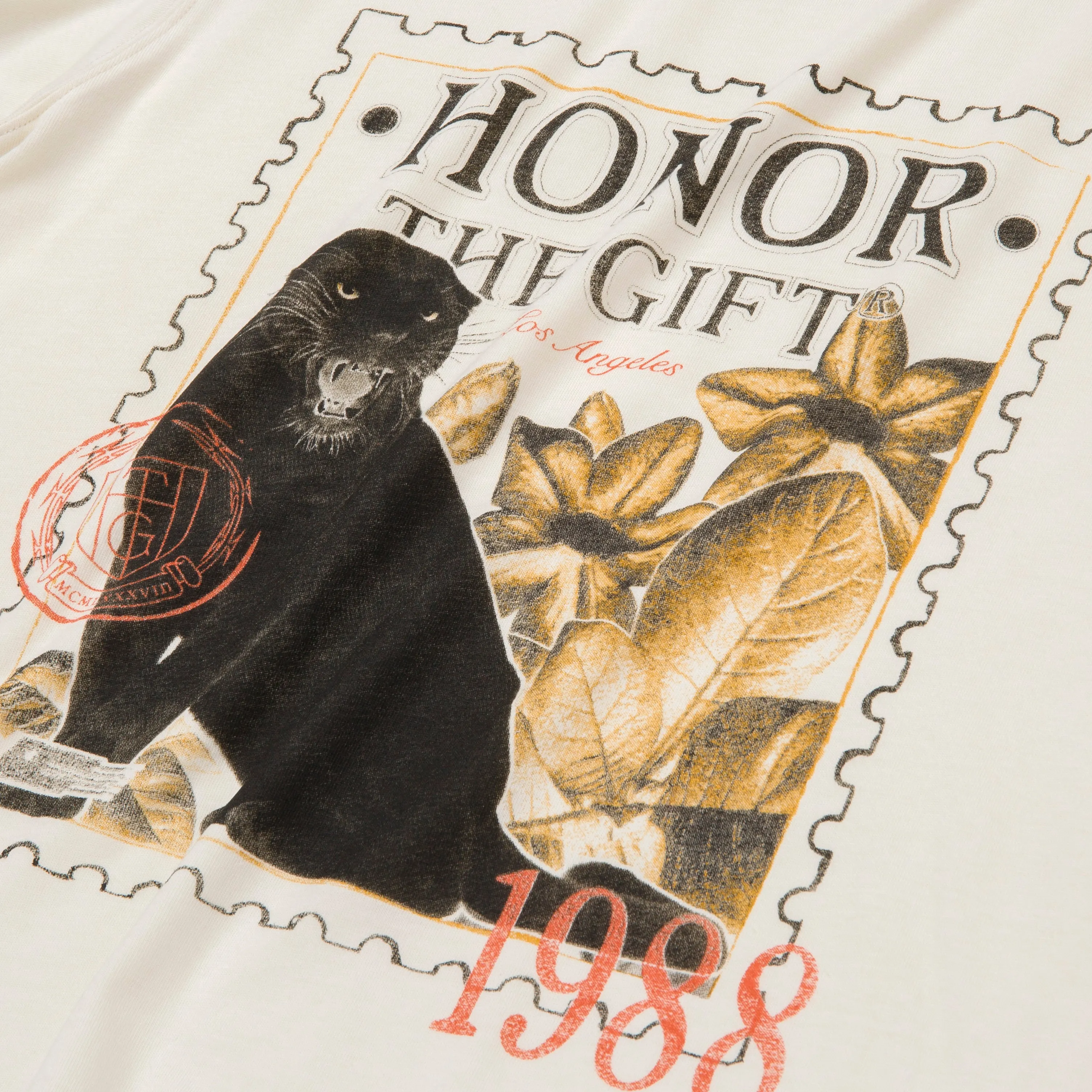 Womens 1988 Stamp T-Shirt - Bone sold by Honor the Gift product image thumbnail 4