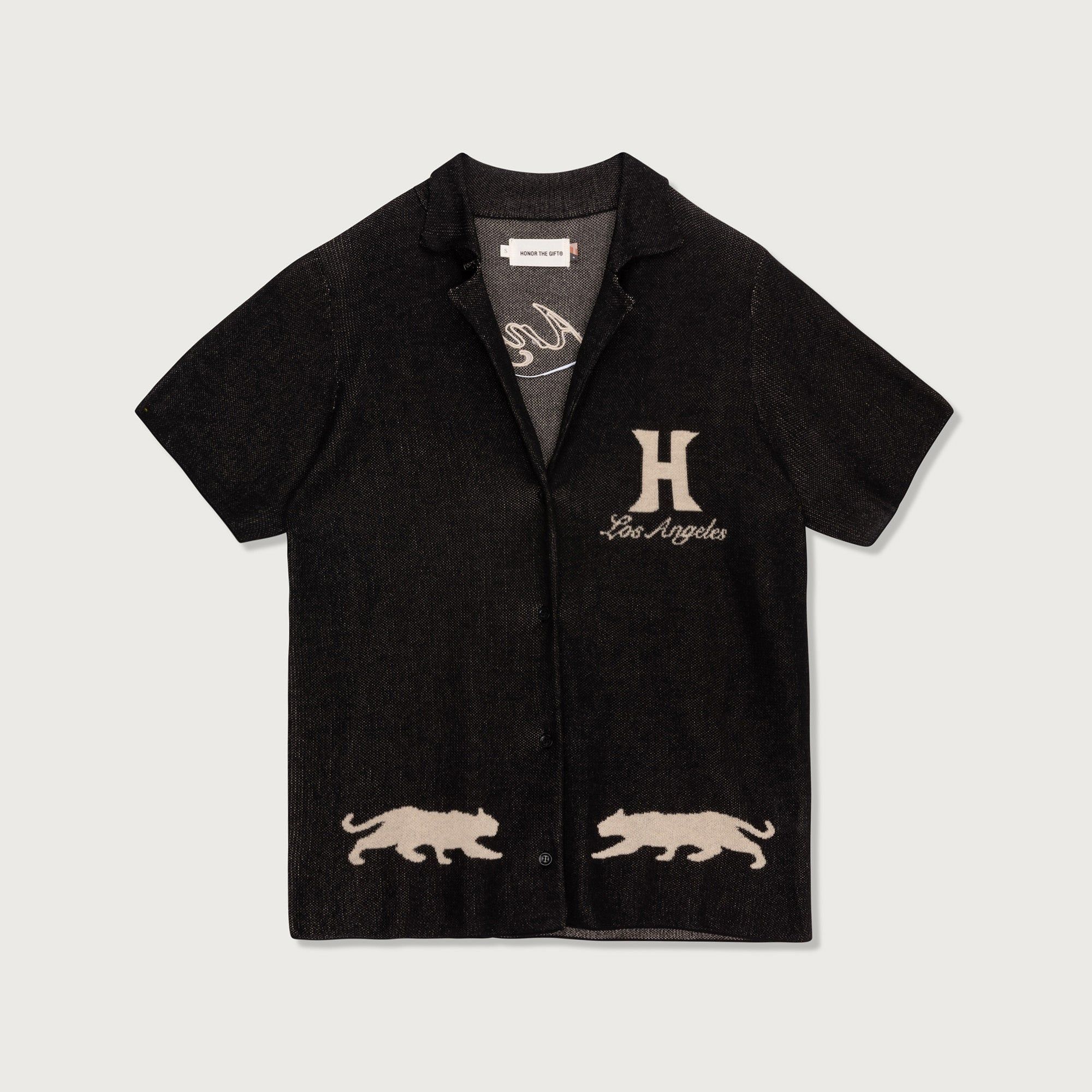 Womens Jungle Camp Button Up - Black sold by Honor the Gift