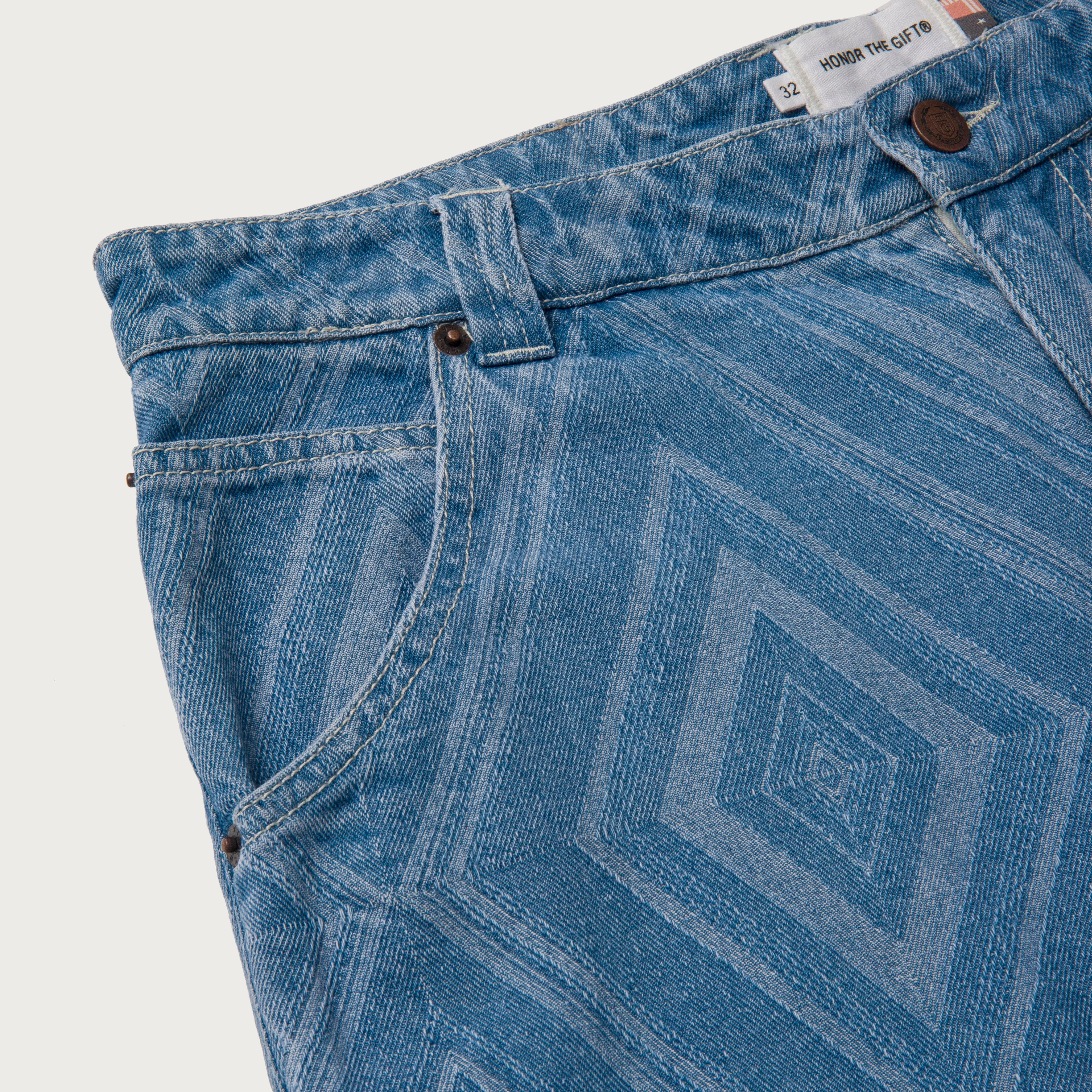 Diamond Denim Pant - Indigo sold by Honor the Gift product image thumbnail 5