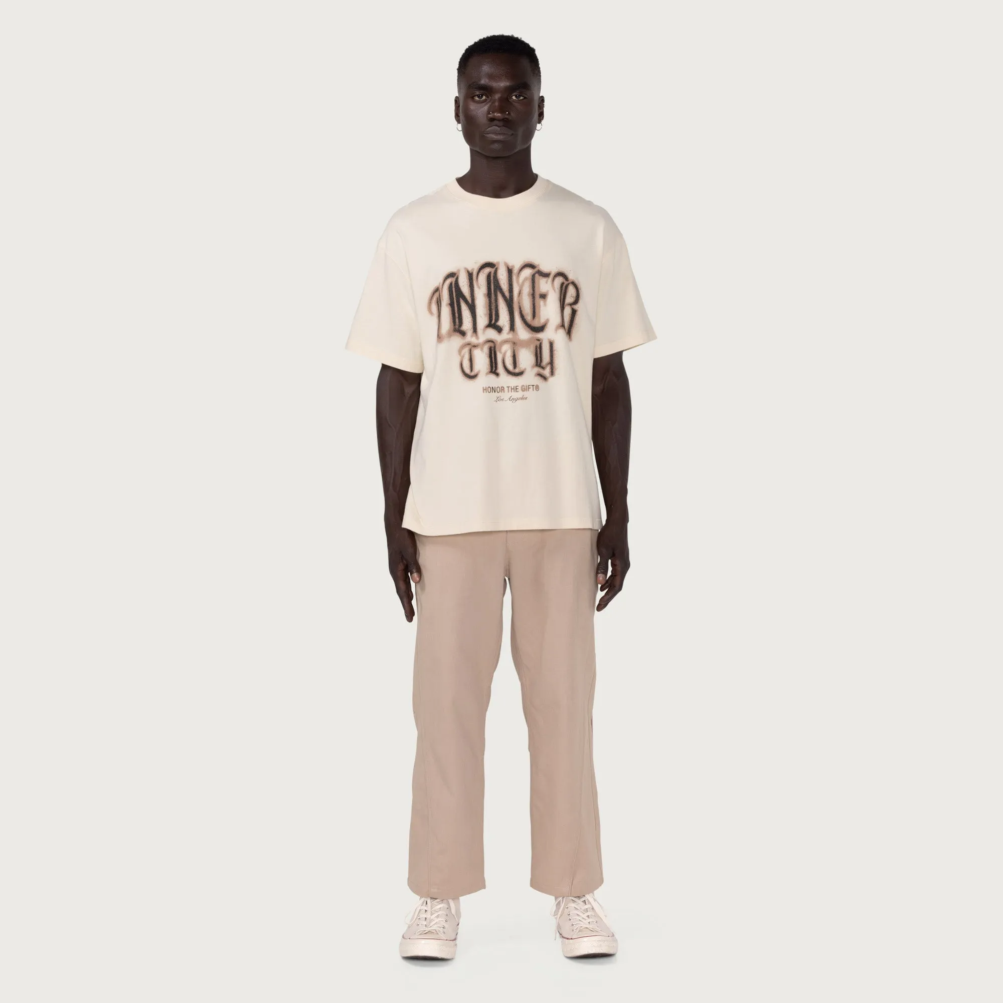 Stamp Inner City T-Shirt - Bone sold by Honor the Gift product image thumbnail 3
