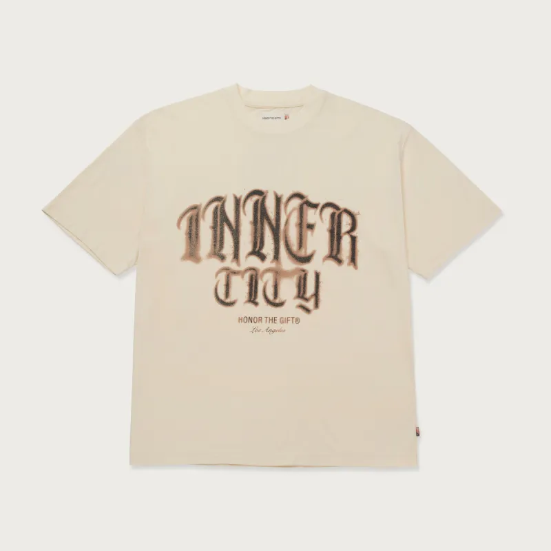 Stamp Inner City T-Shirt - Bone made by Honor the Gift