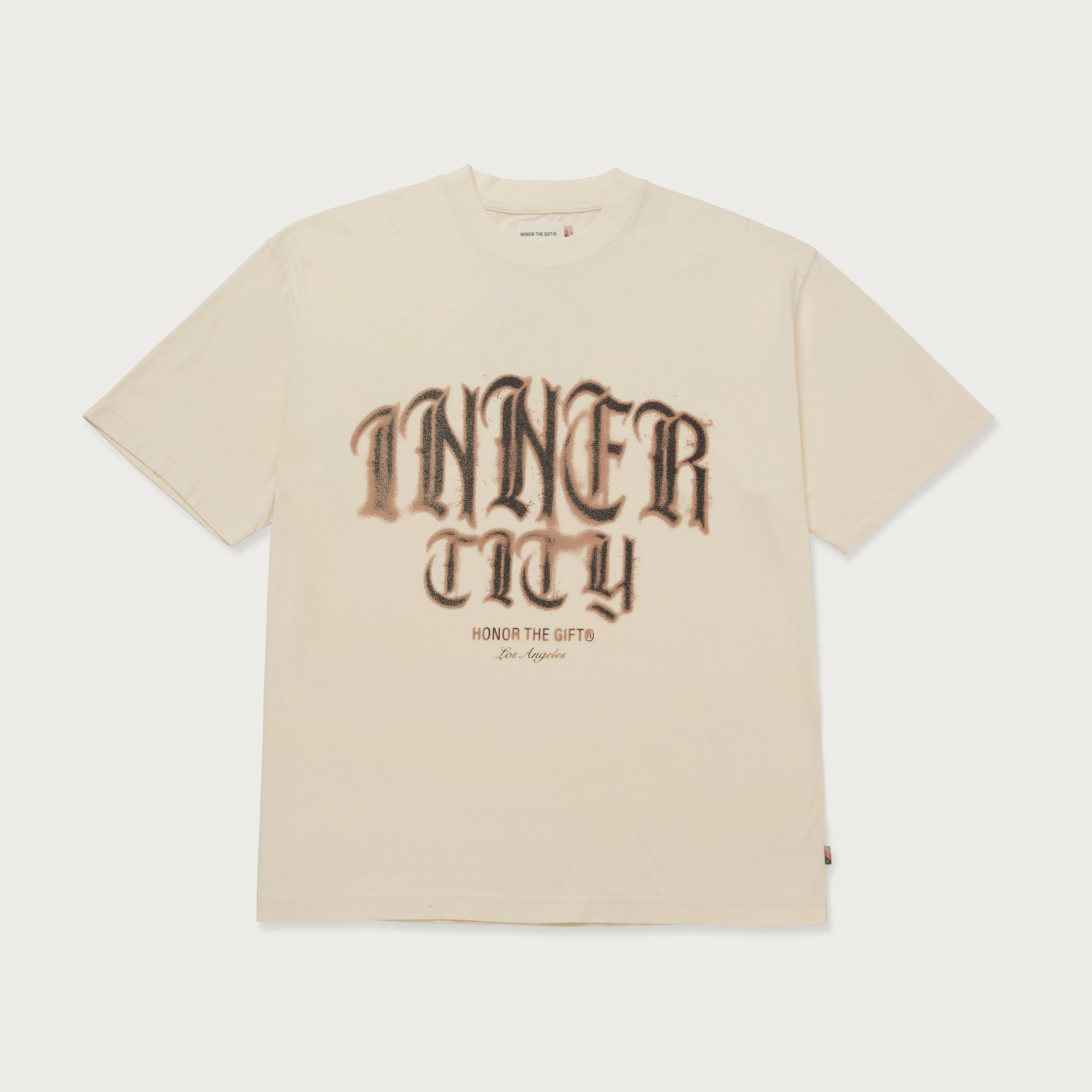 Stamp Inner City T-Shirt - Bone sold by Honor the Gift