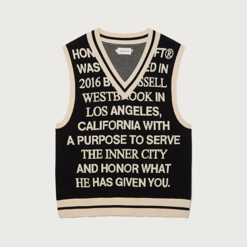 2016 Private Vest - Black sold by Honor the Gift