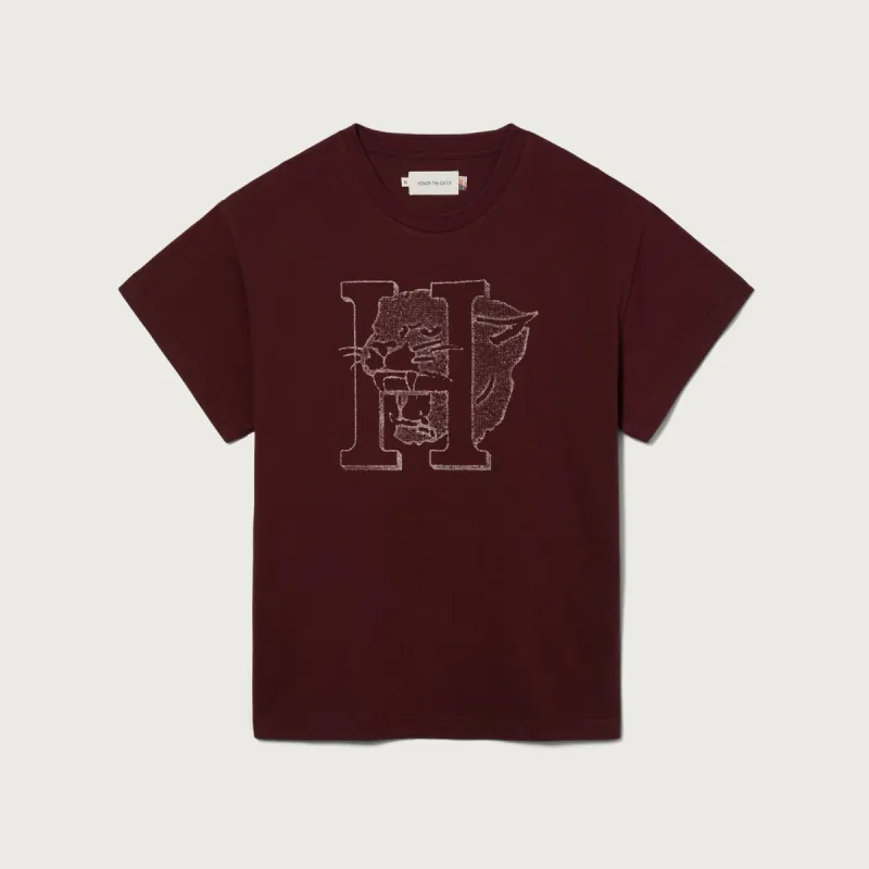 Womens Mascot T-Shirt - Burgundy made by Honor the Gift