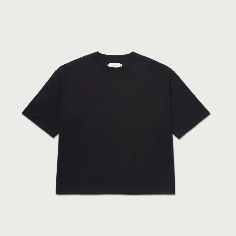 Embroidery Box T-Shirt - Black sold by Honor the Gift