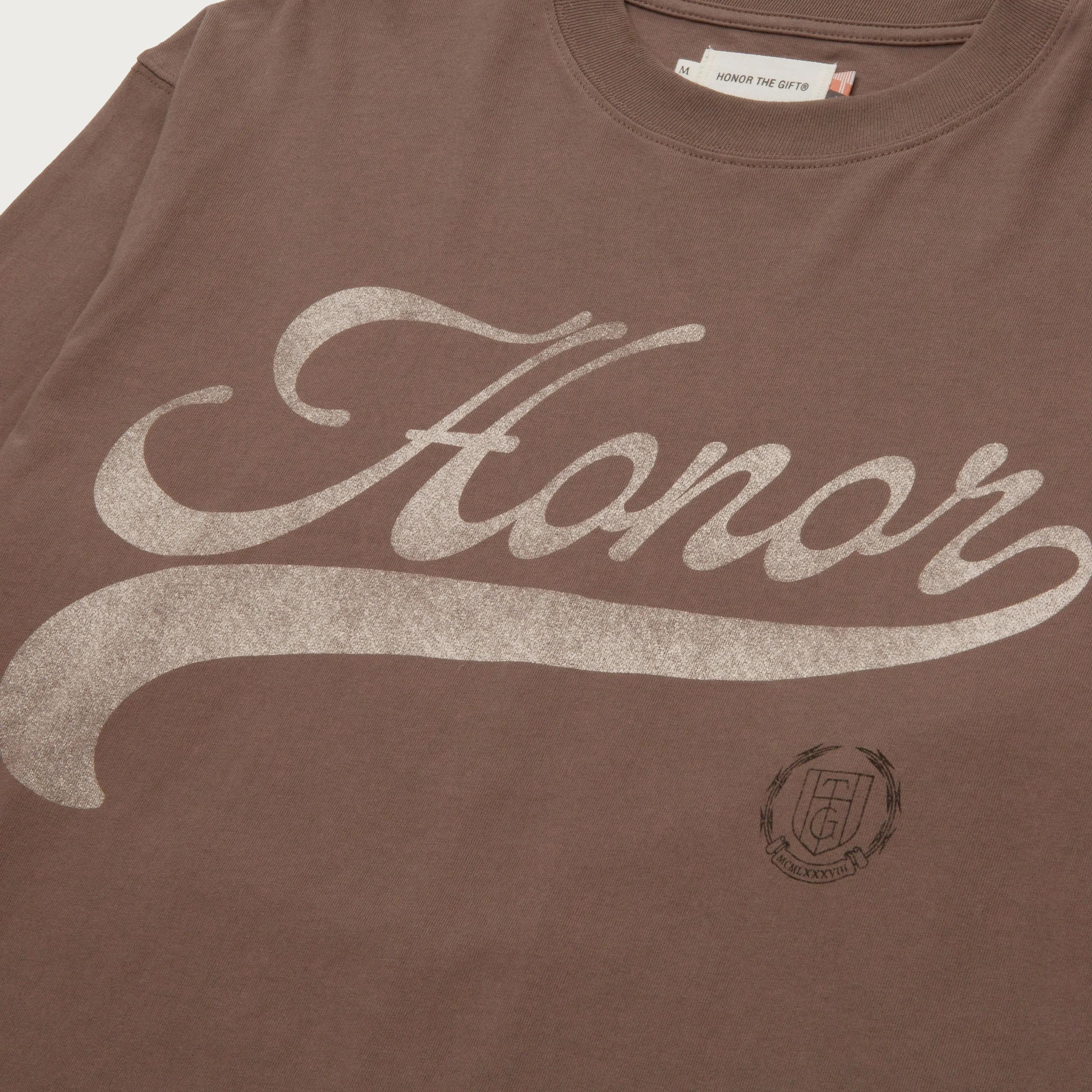 Holiday Script L/S T-Shirt - Grey sold by Honor the Gift product image thumbnail 4
