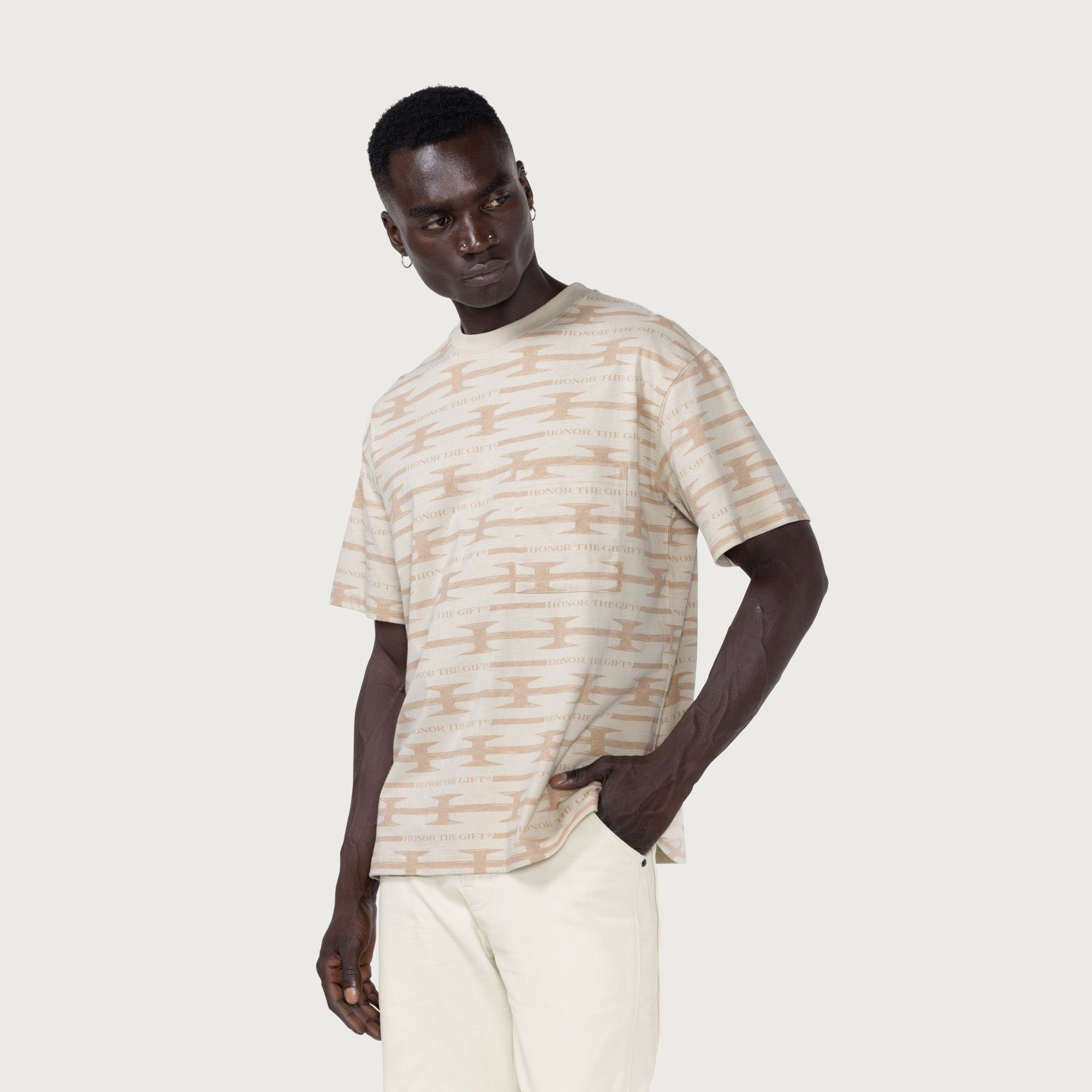 H Wire Knit T-Shirt - Bone sold by Honor the Gift product image thumbnail 6