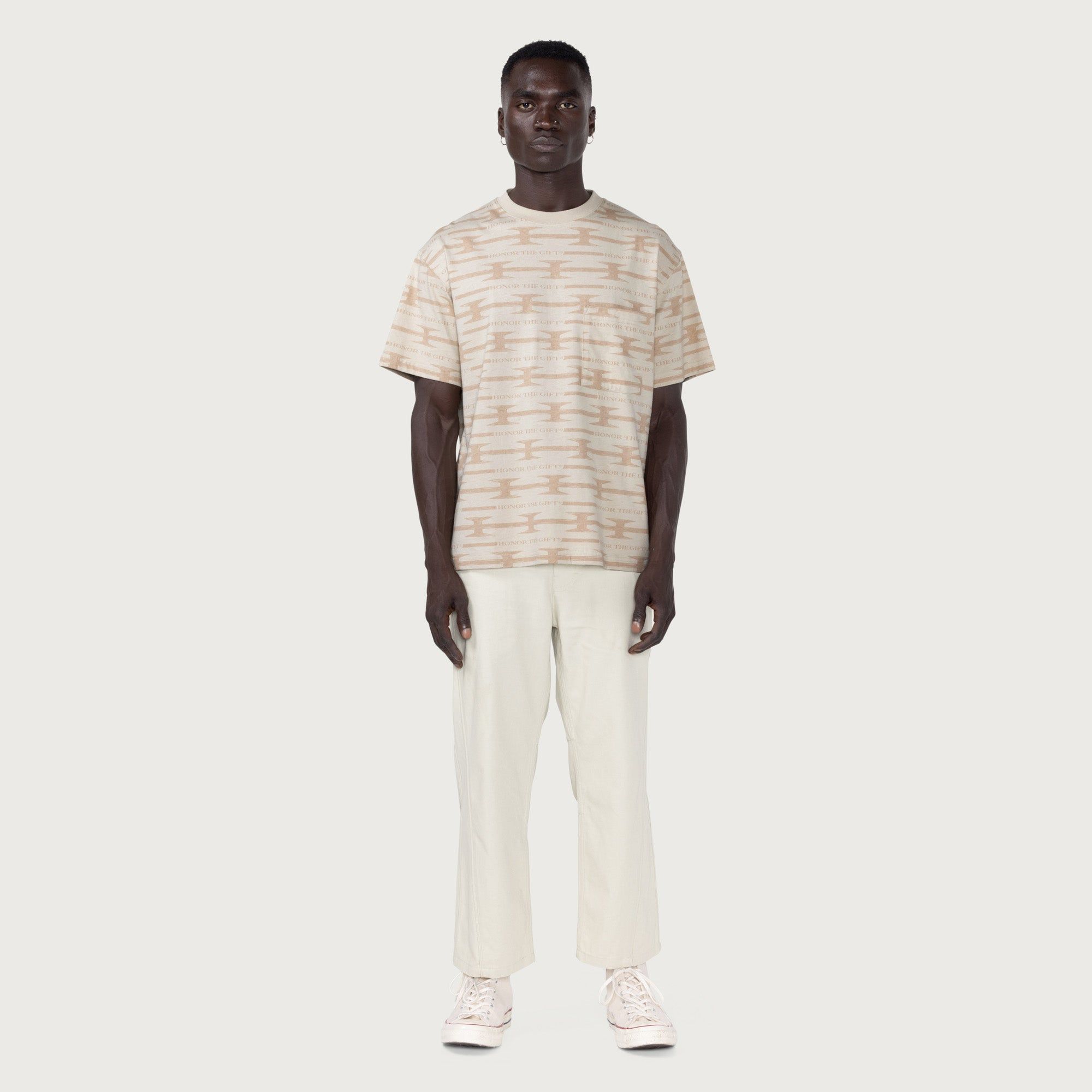 H Wire Knit T-Shirt - Bone sold by Honor the Gift product image thumbnail 3