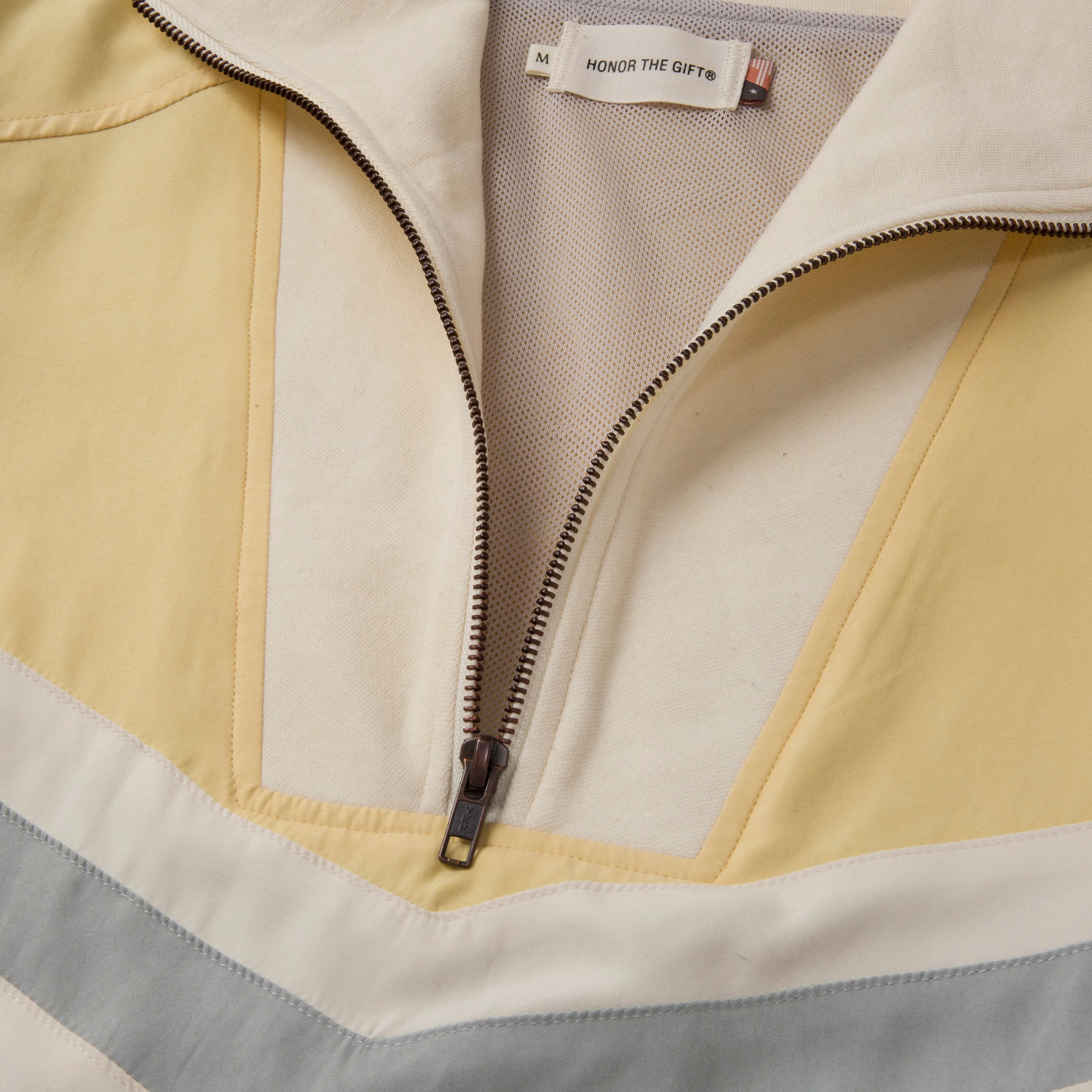 Brushed Poly Track Anorak Jacket - Bone sold by Honor the Gift product image thumbnail 5