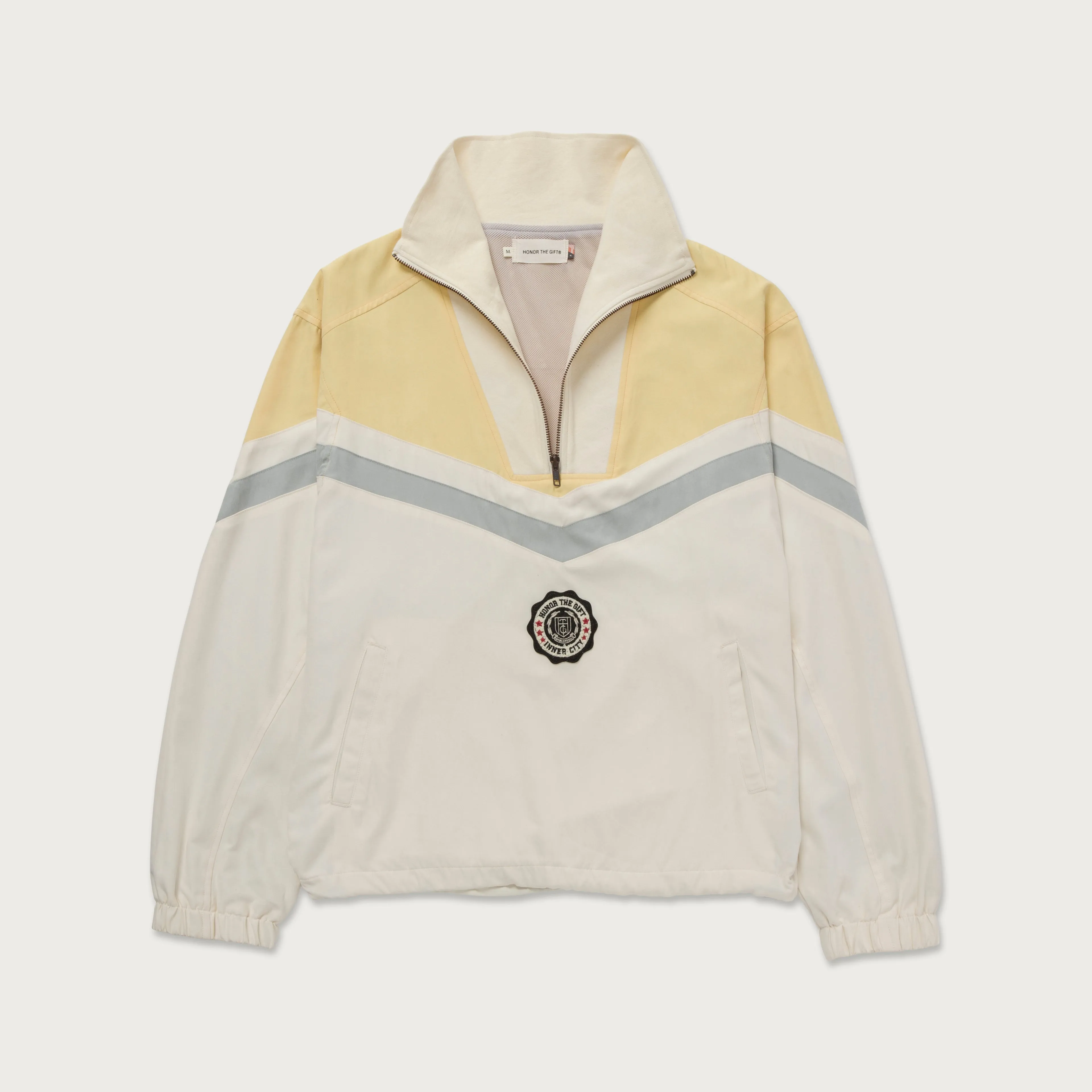 Brushed Poly Track Anorak Jacket - Bone sold by Honor the Gift