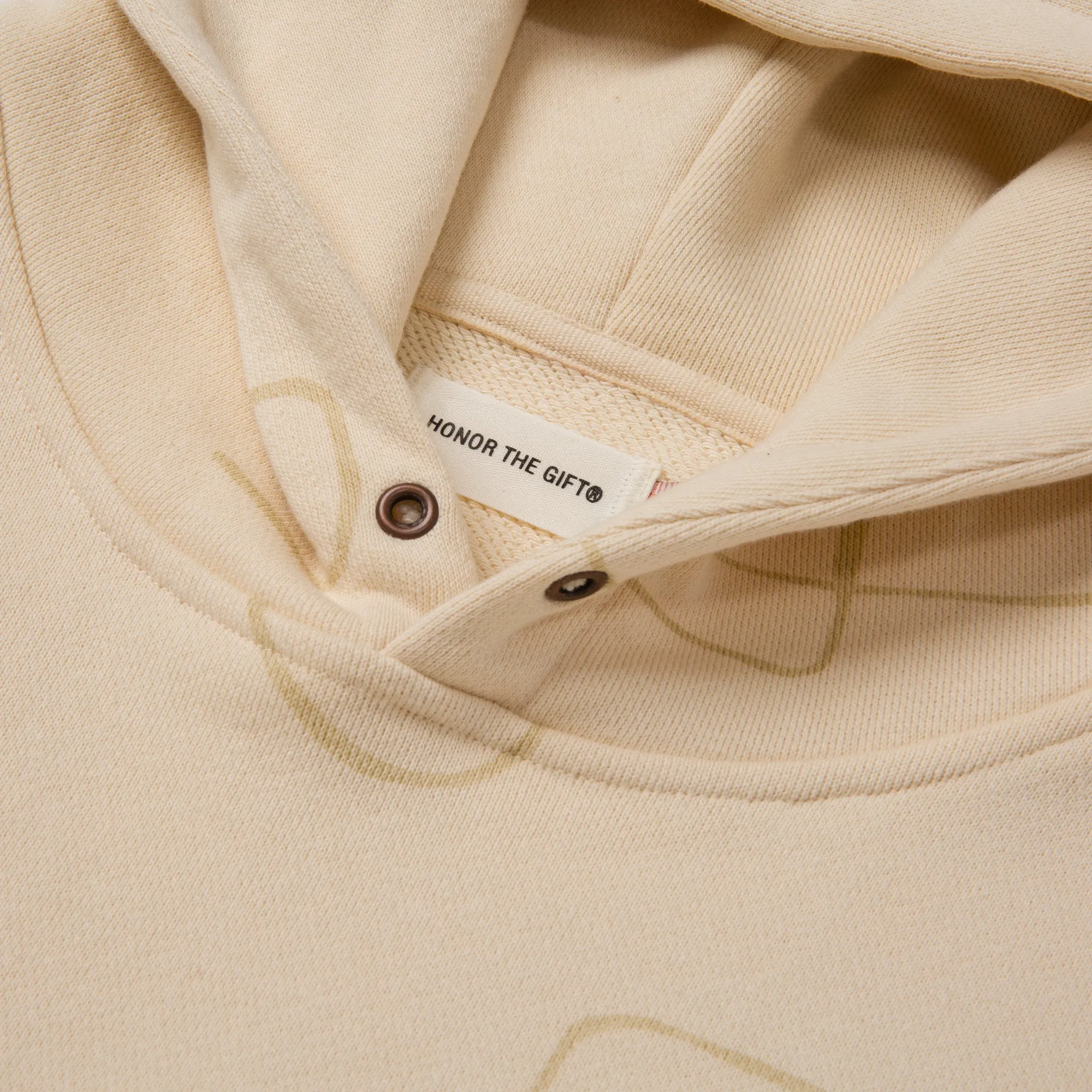 Novelty Printed Terry Hoodie - Bone sold by Honor the Gift product image thumbnail 4