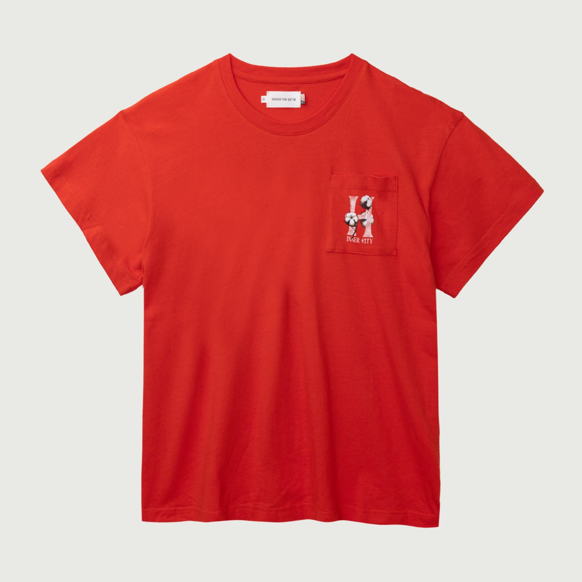 Womens Cotton H T-Shirt - Orange sold by Honor the Gift