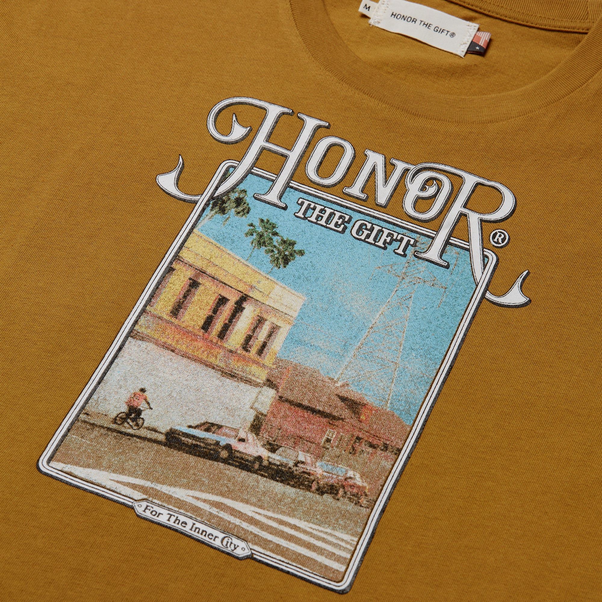 Womens Our Block T-Shirt - Mustard sold by Honor the Gift product image thumbnail 3