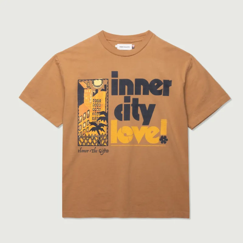 Inner City Love 2.0 T-Shirt - Brown sold by Honor the Gift