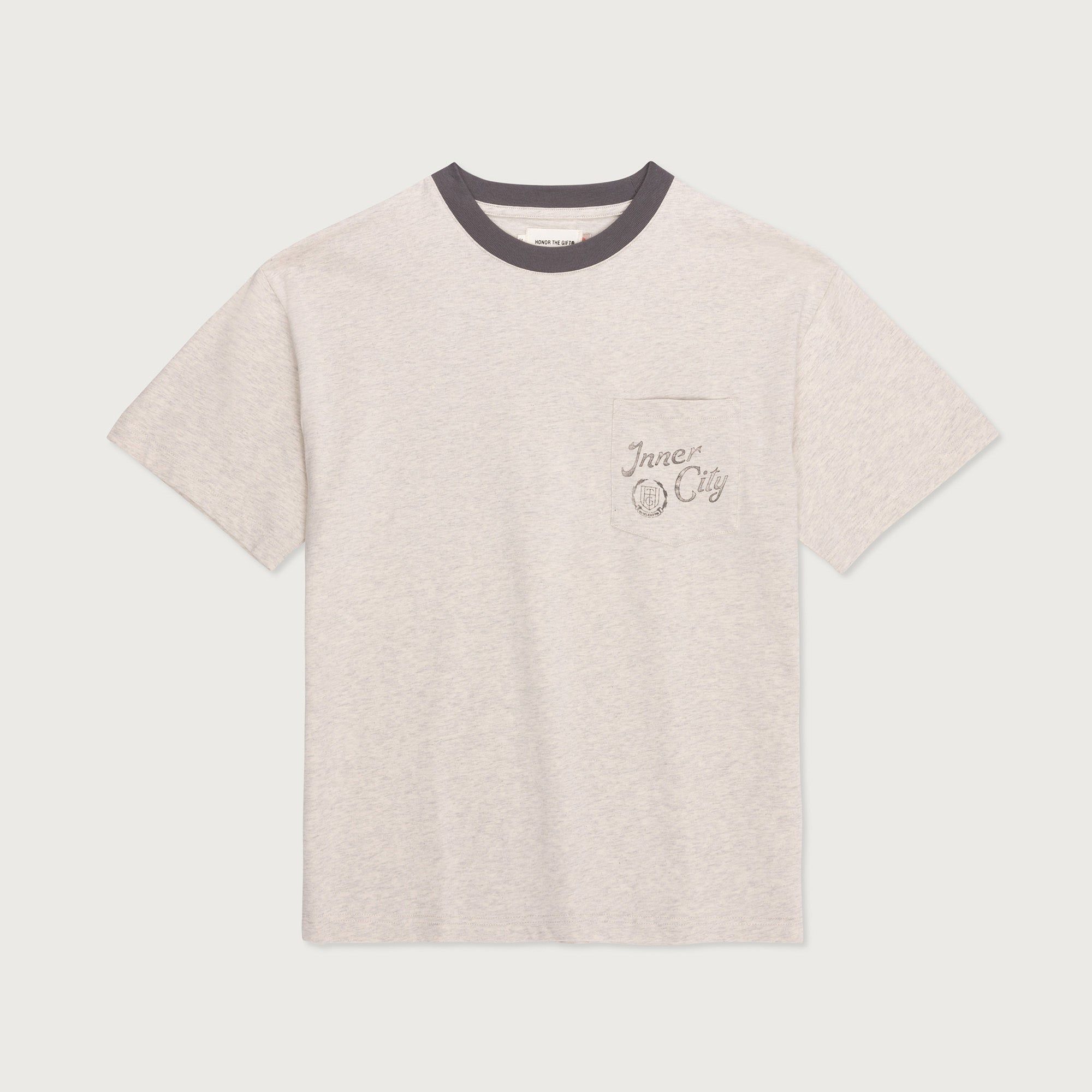 Neighborhood Pocket T-Shirt - Ash Heather sold by Honor the Gift