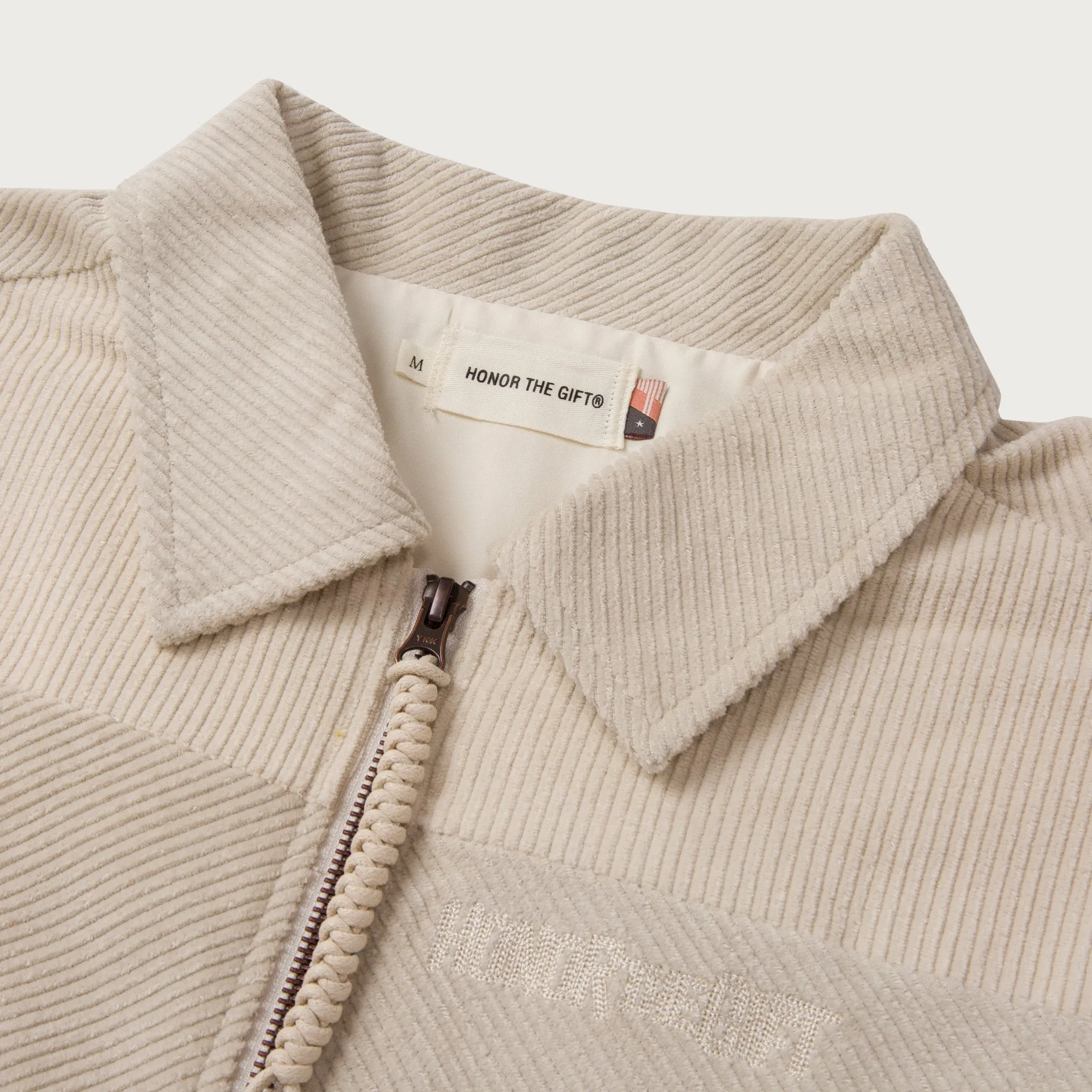 Corduroy Zip Jacket - Bone sold by Honor the Gift product image thumbnail 4