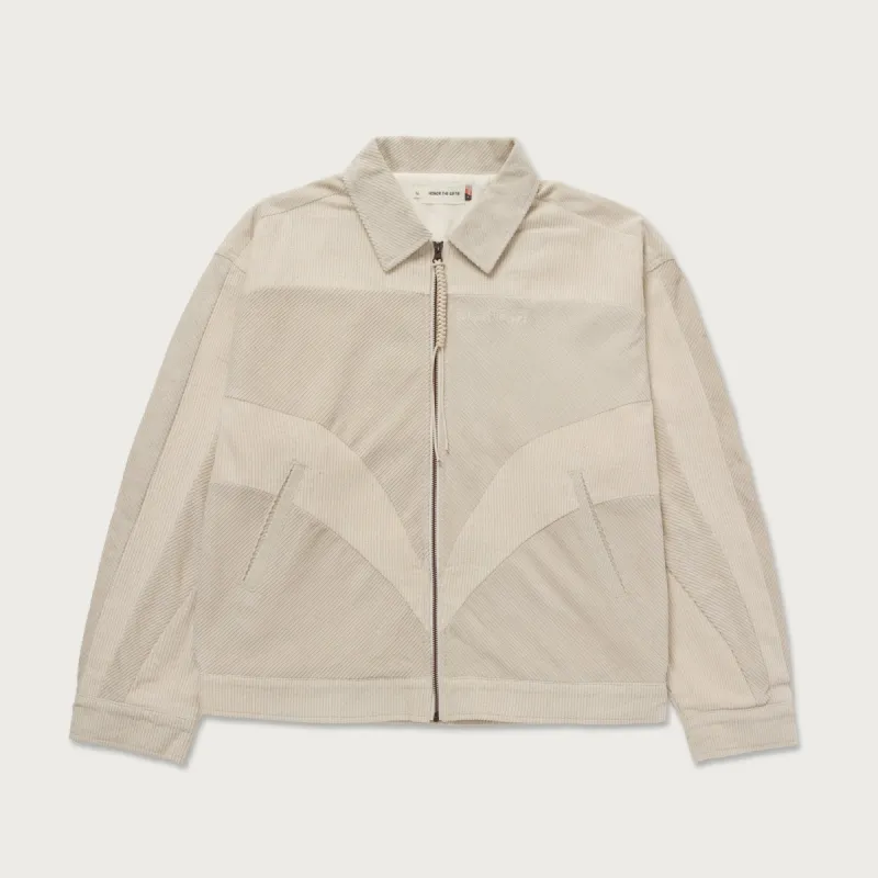Corduroy Zip Jacket - Bone sold by Honor the Gift