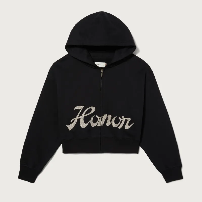 Womens Cropped Hoodie - Black sold by Honor the Gift