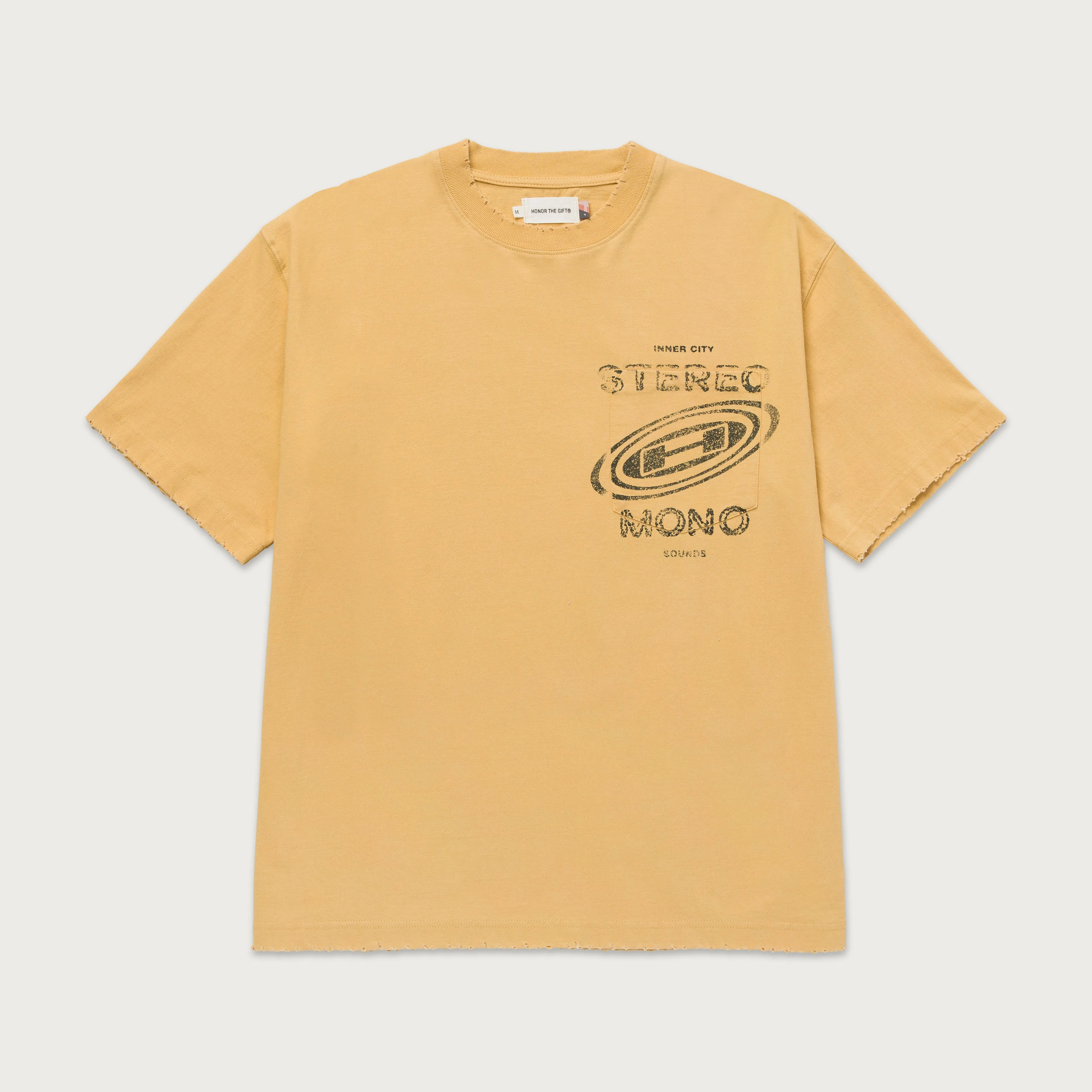 Stereo Mono Tee - Yellow sold by Honor the Gift