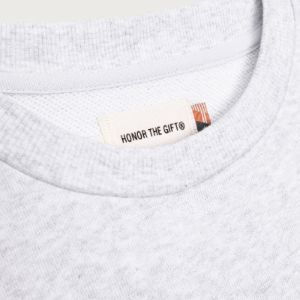 Campus Crewneck - Lt Heather sold by Honor the Gift
